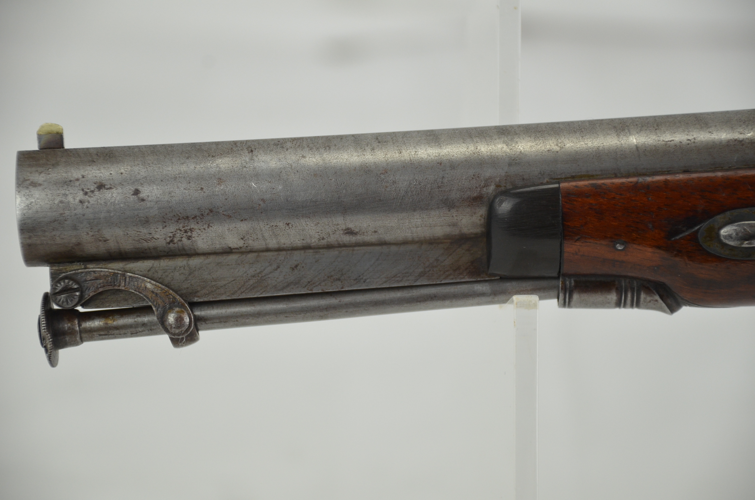 An Early 19th Century Pair of Early Percussion Duelling Pistols by Mortimer - Image 21