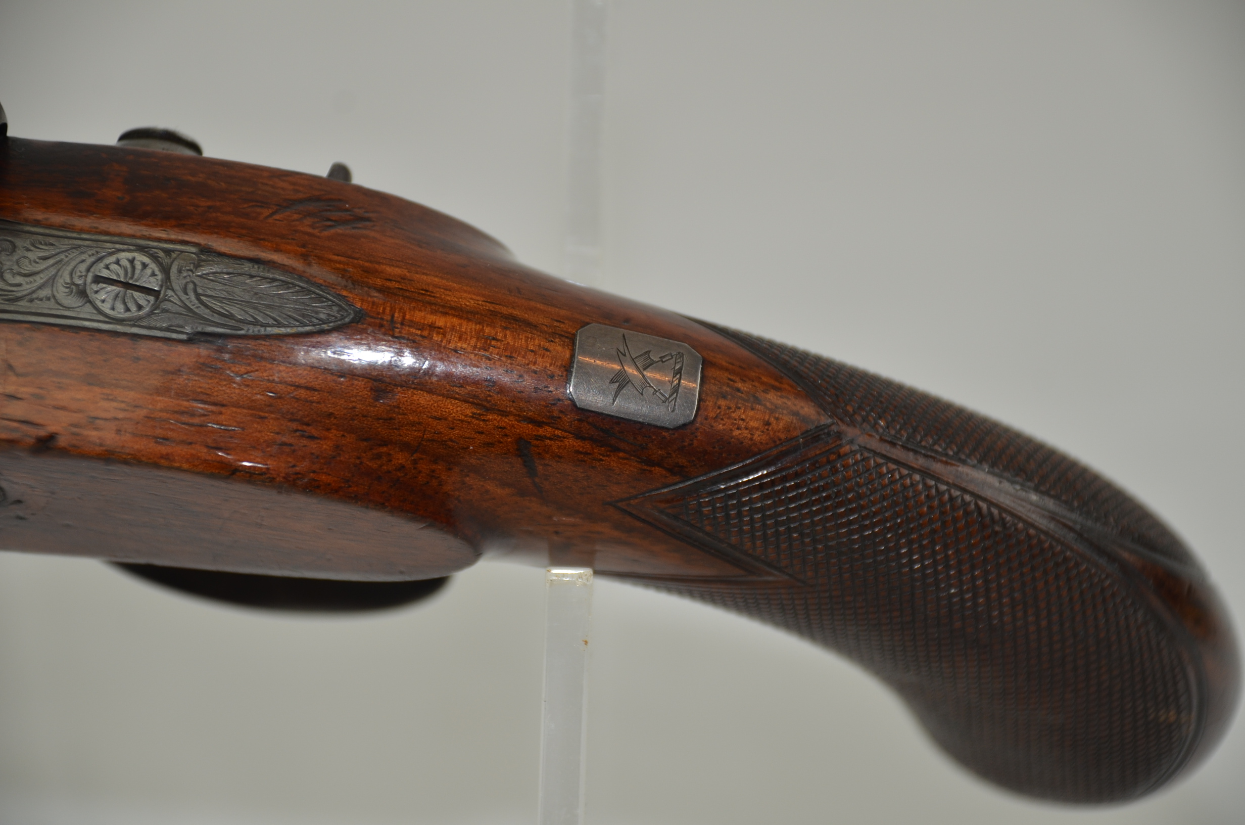An Early 19th Century Pair of Early Percussion Duelling Pistols by Mortimer - Image 24