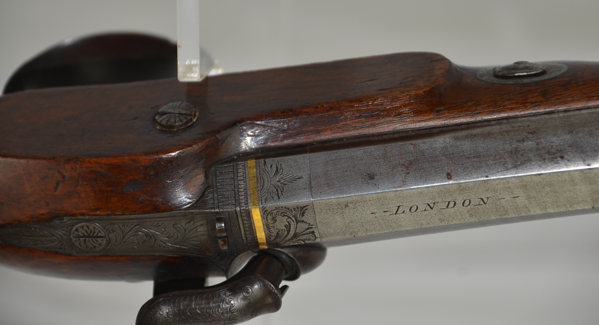 An Early 19th Century Pair of Early Percussion Duelling Pistols by Mortimer - Image 5