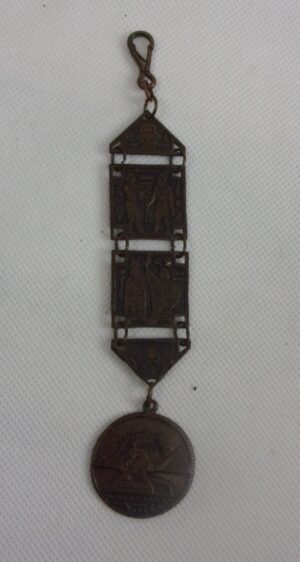 Art Deco Flapper Girl Egyptian Dress Medallion