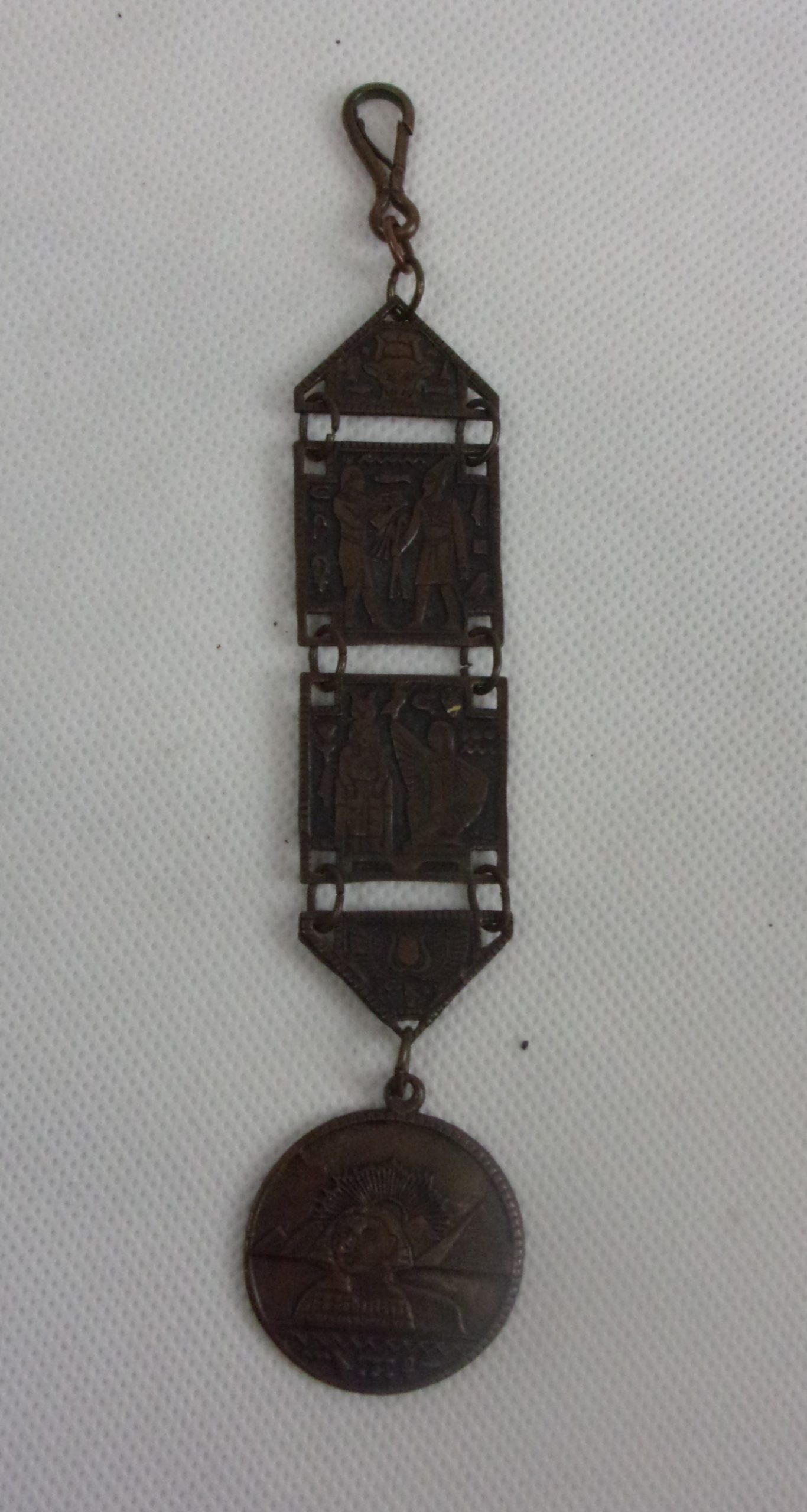 Art Deco Flapper Girl Egyptian Dress Medallion