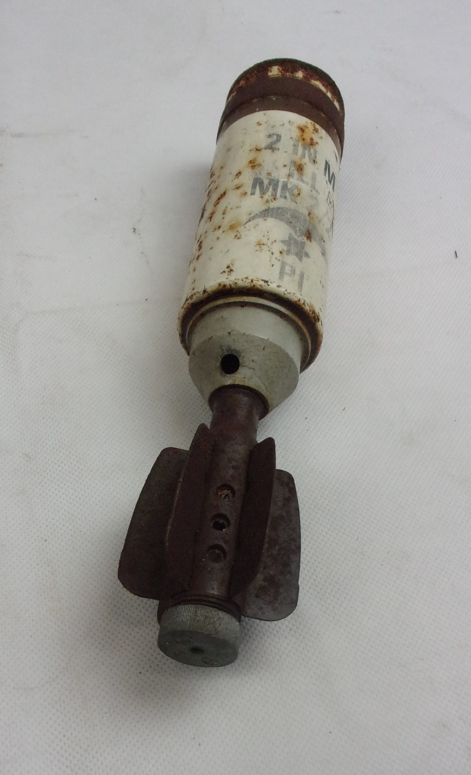 British Army Inert 2 Inch Mortar Illumination Shell Case #2 - Image 3