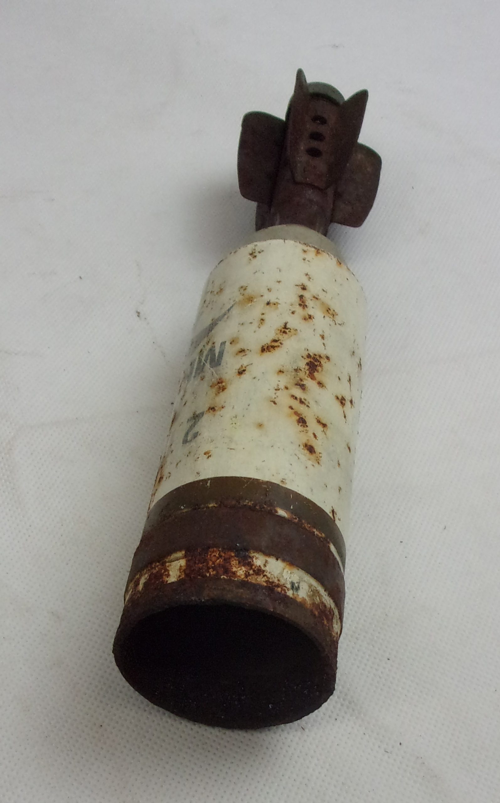 British Army Inert 2 Inch Mortar Illumination Shell Case #2 - Image 2