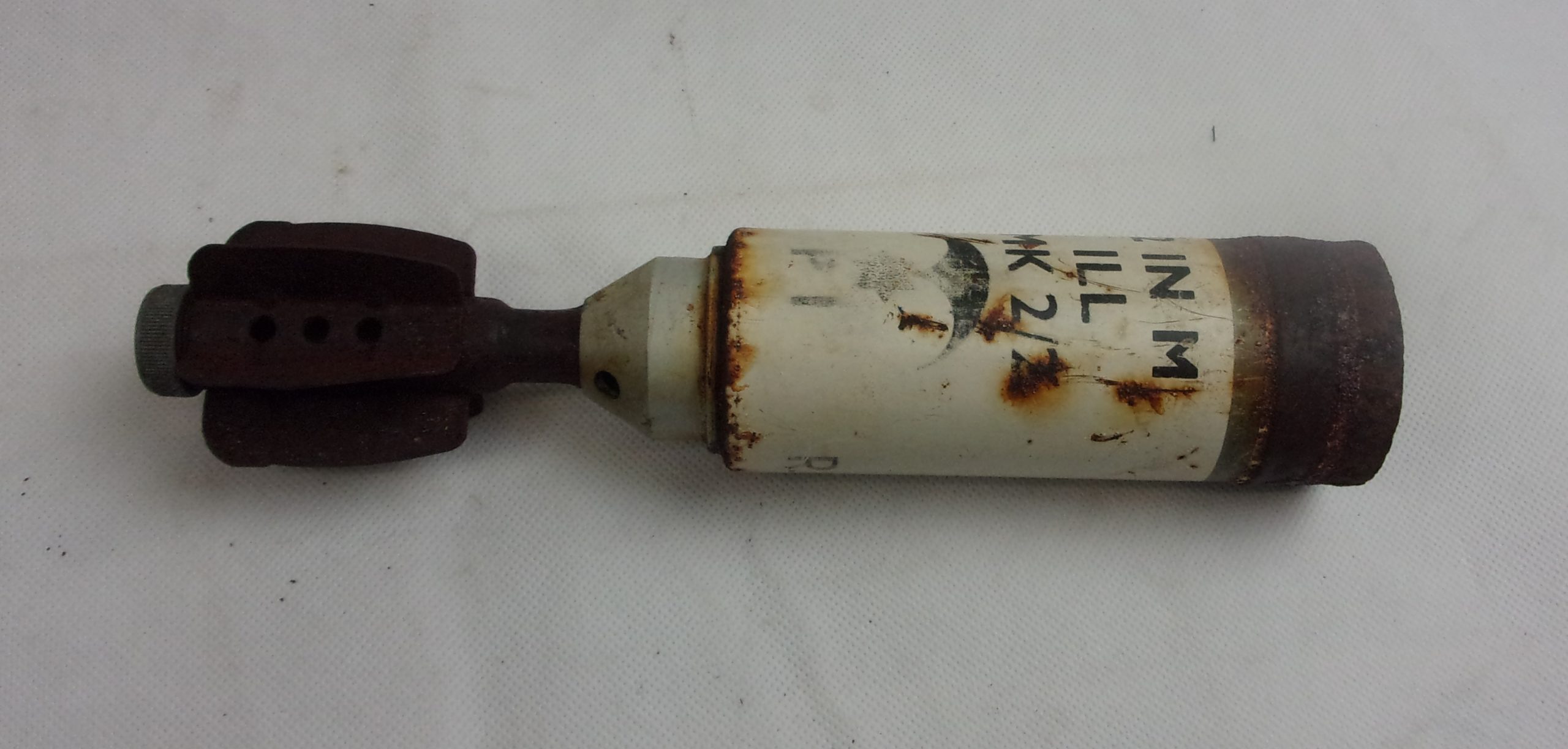 British Army Inert 2 Inch Mortar Illumination Shell Case #3
