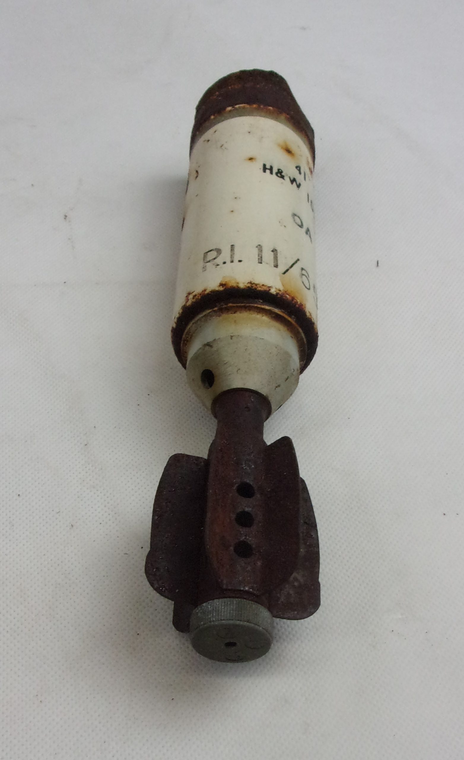 British Army Inert 2 Inch Mortar Illumination Shell Case #3 - Image 3