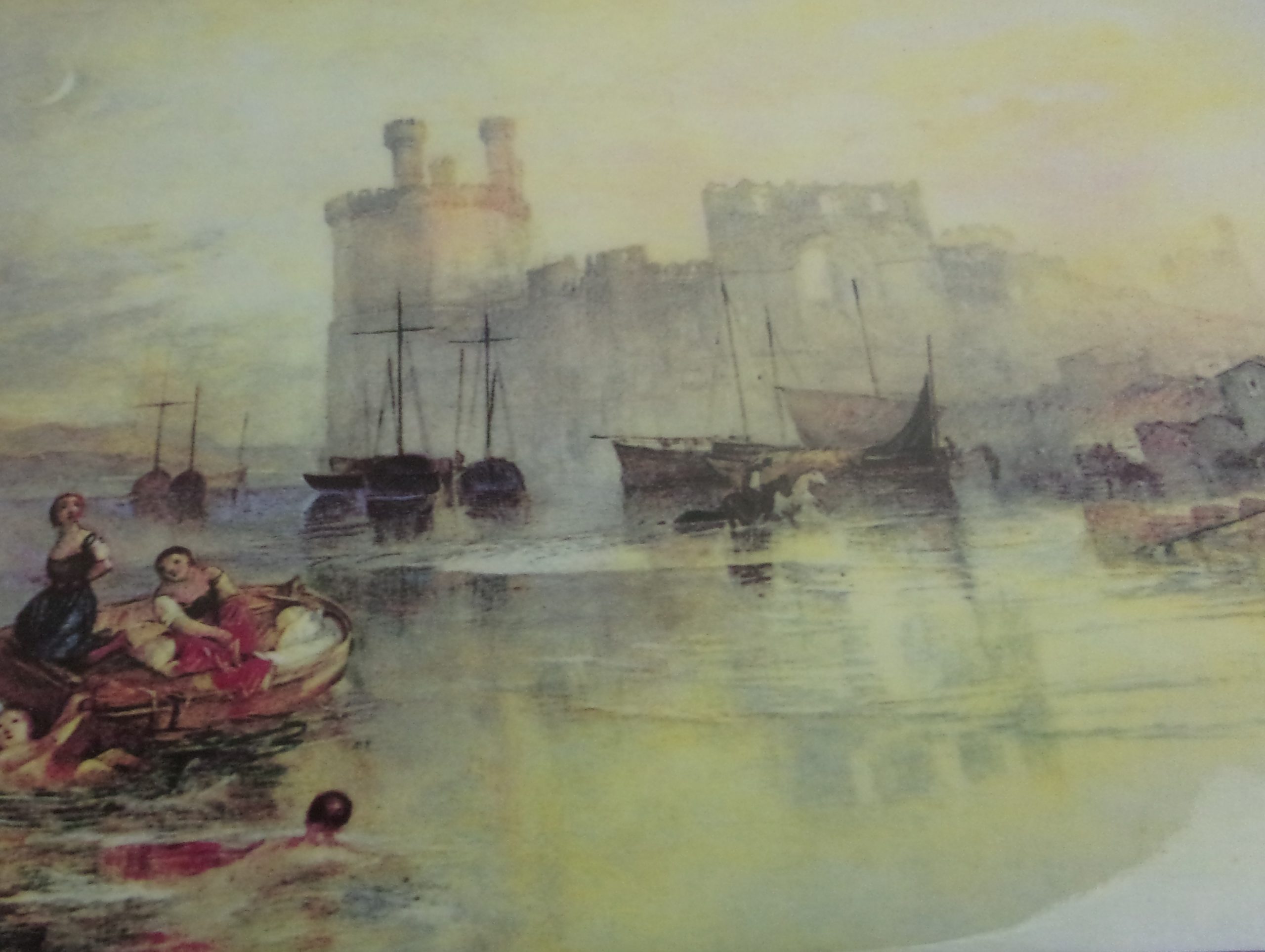 Coalport Plaque Of Caernavon Castle After J. M. W. Turner - Image 7