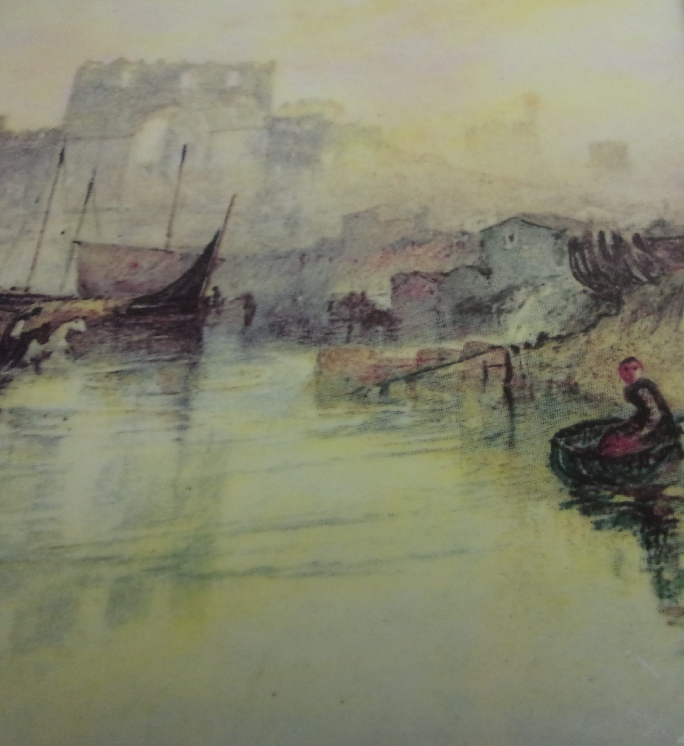 Coalport Plaque Of Caernavon Castle After J. M. W. Turner - Image 6