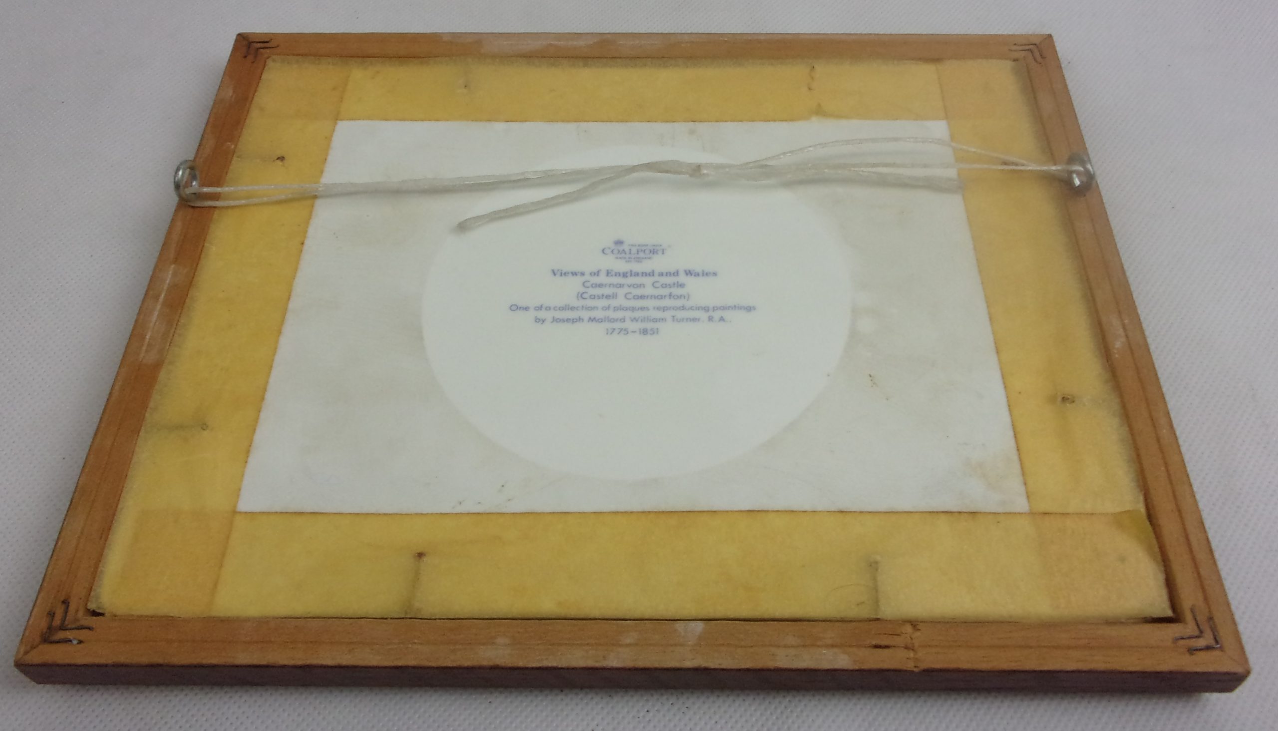 Coalport Plaque Of Caernavon Castle After J. M. W. Turner - Image 4
