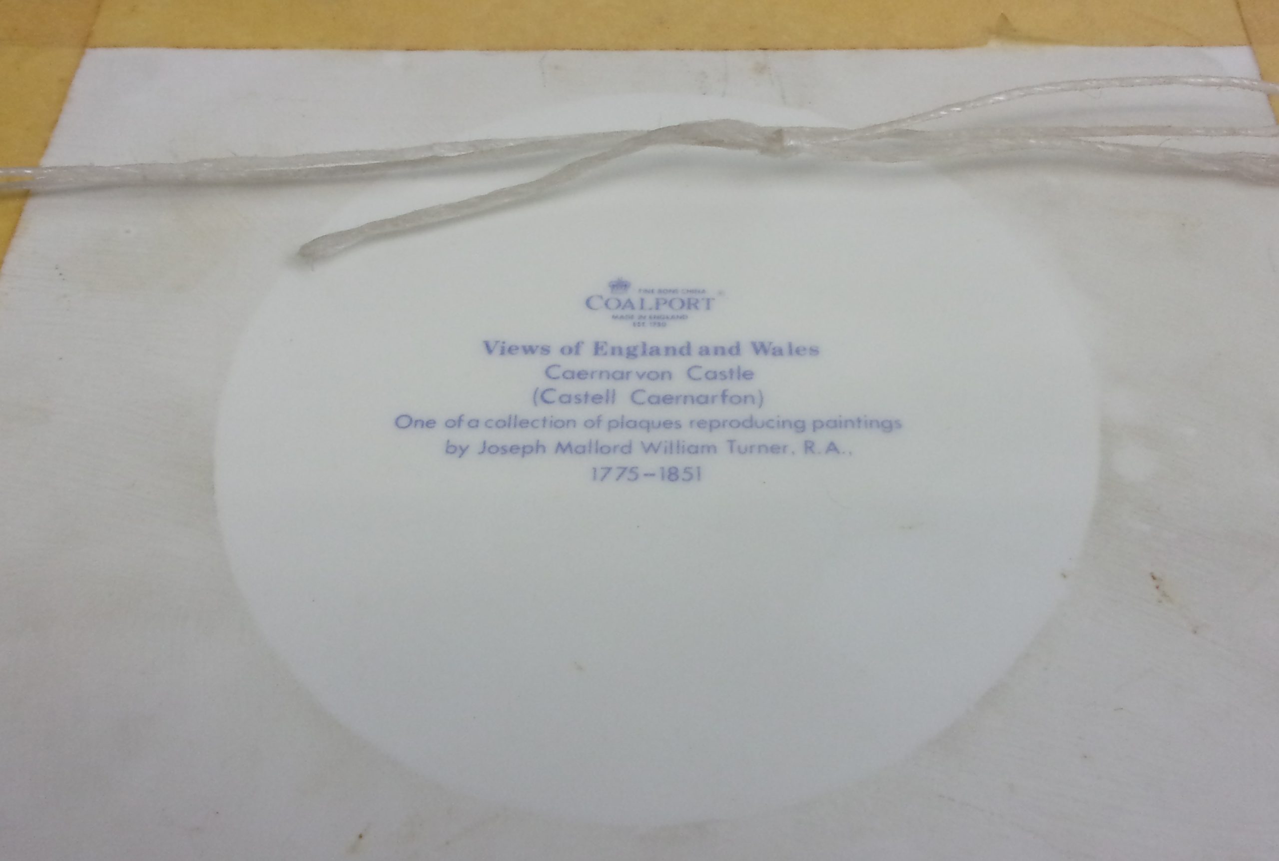 Coalport Plaque Of Caernavon Castle After J. M. W. Turner - Image 3