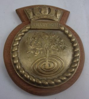HMS Charybdis (F75) Leander Class Frigate 1969 Bronze Plaque Copy