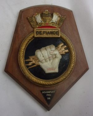 HMS Defiance Fleet Maintenance Base Plaster Crest