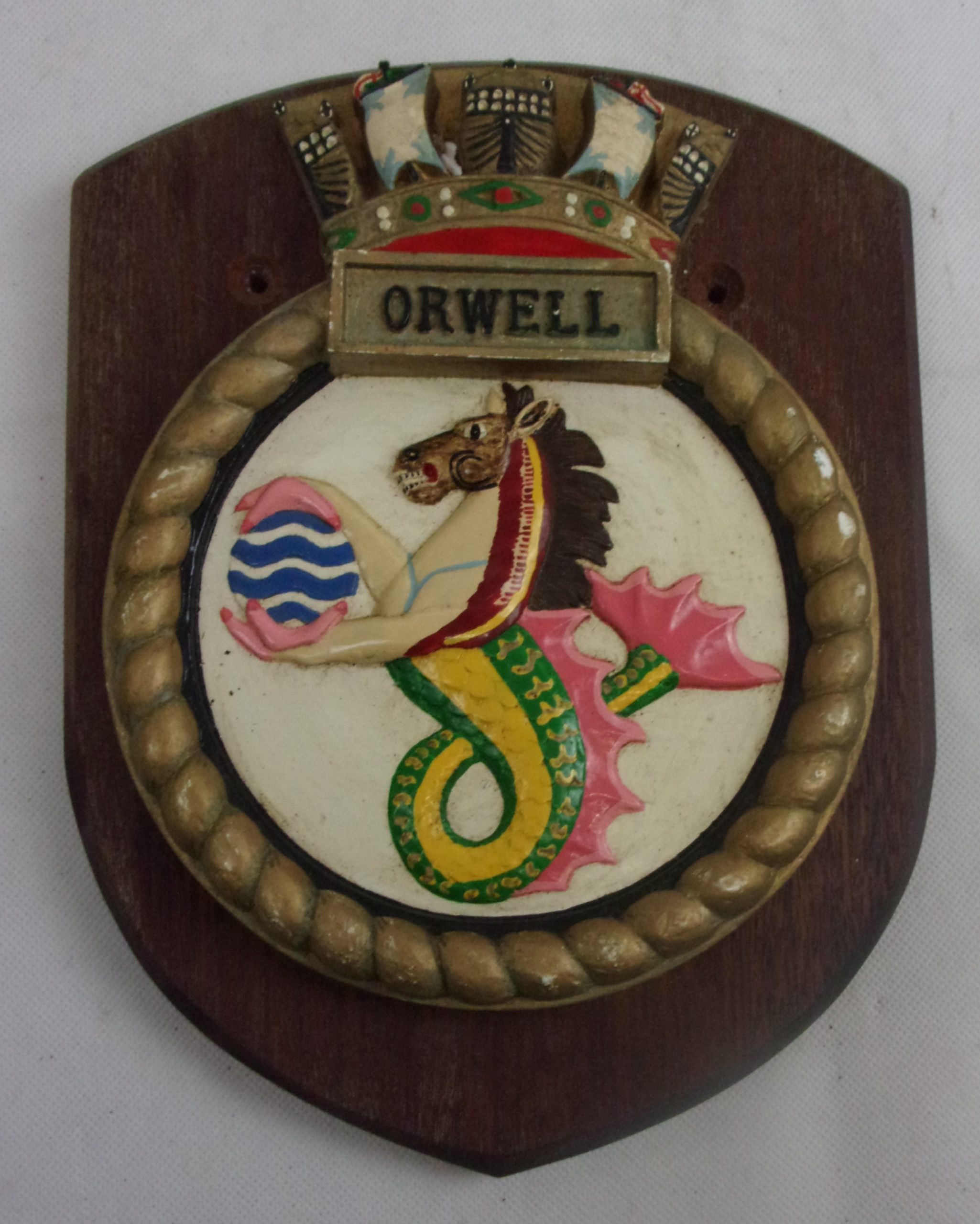 HMS Orwell O Class Destroyer 1942 Plaster Copy Plaque