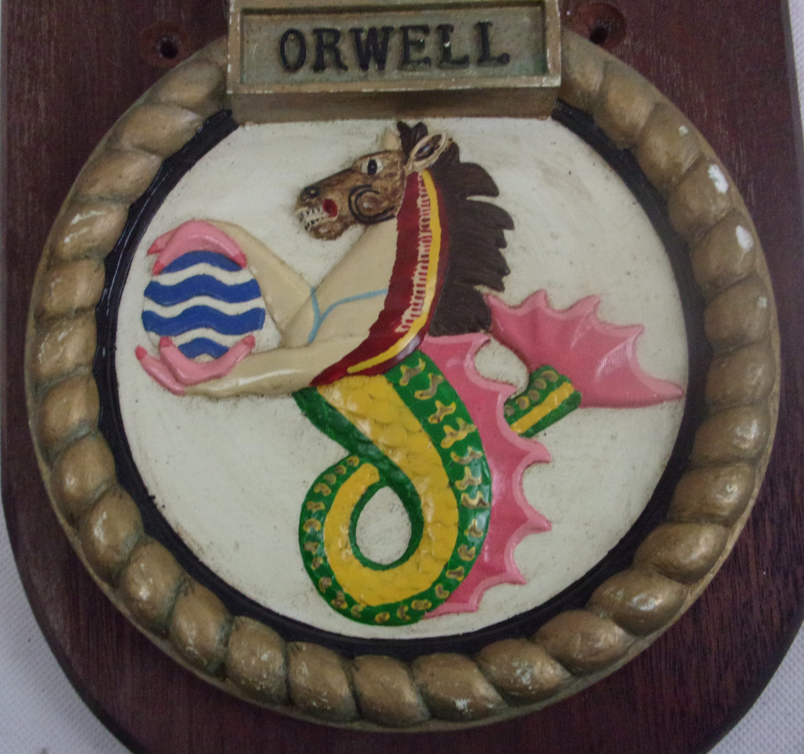 HMS Orwell O Class Destroyer 1942 Plaster Copy Plaque - Image 3