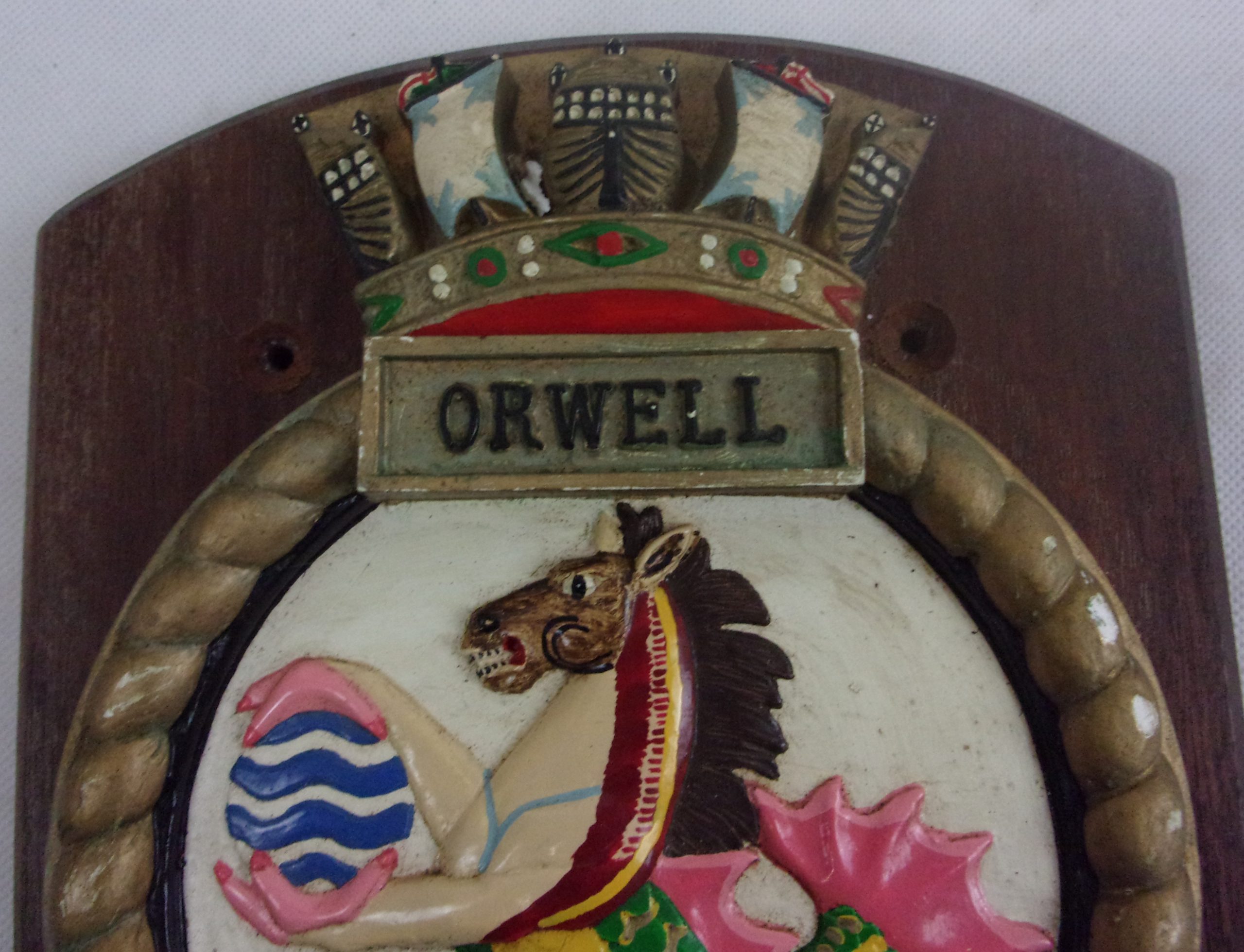 HMS Orwell O Class Destroyer 1942 Plaster Copy Plaque - Image 2