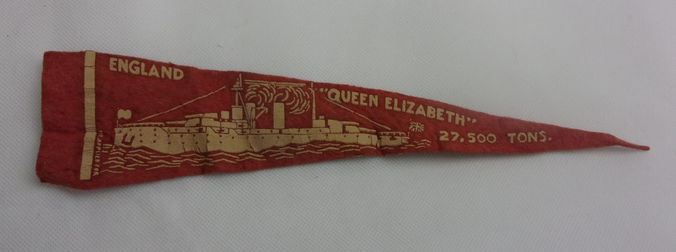 HMS Queen Elizabeth 1914 WW1 Battleship Pennant