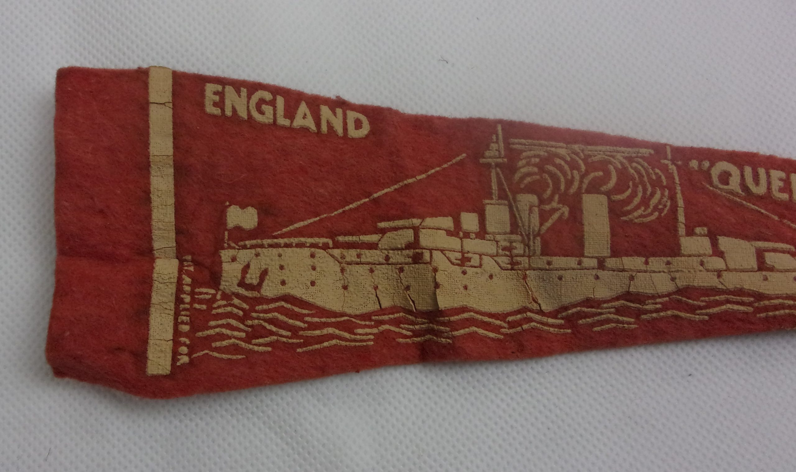 HMS Queen Elizabeth 1914 WW1 Battleship Pennant - Image 3