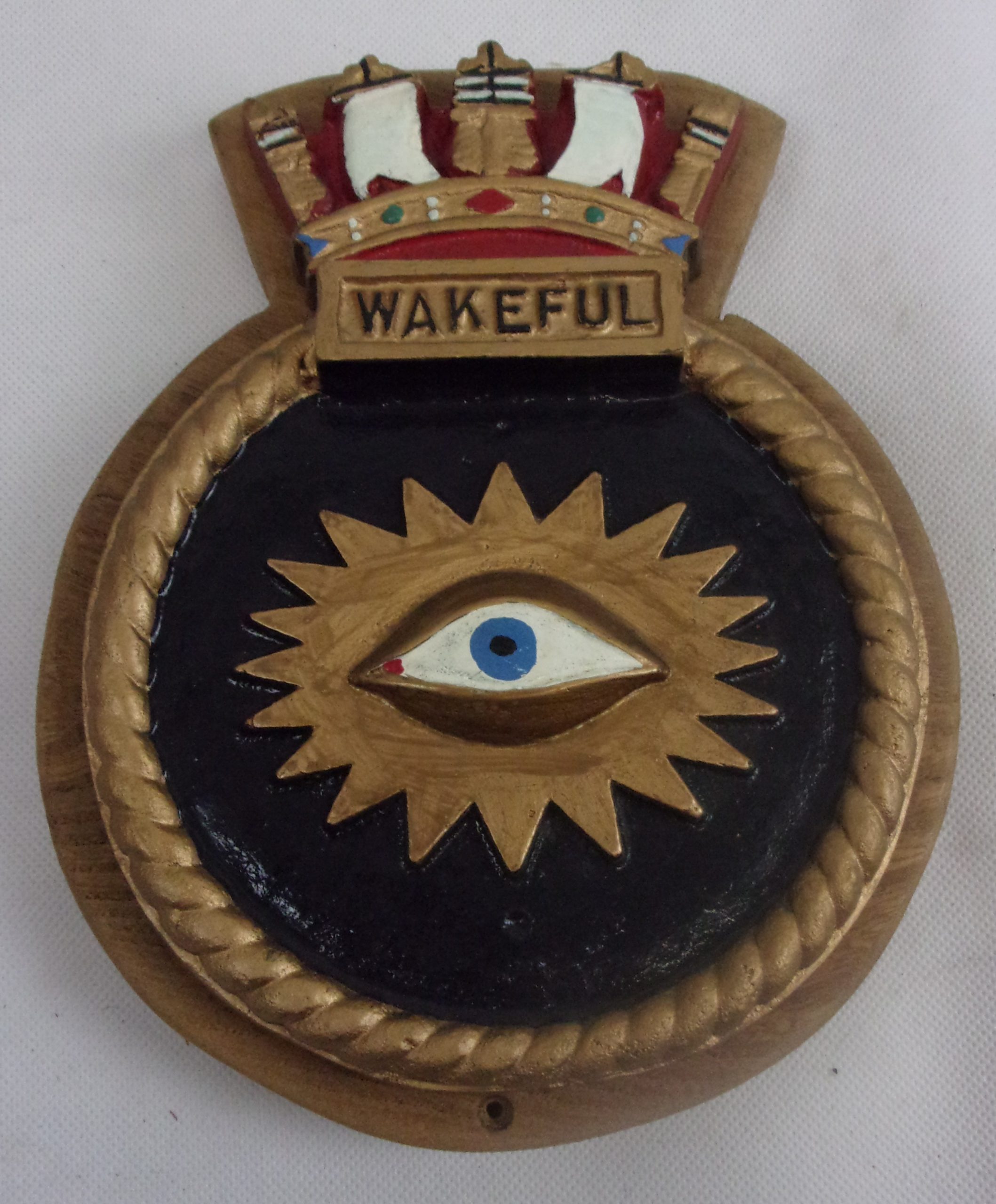 HMS Wakeful Bronze 1944 Destroyer Boat Badge