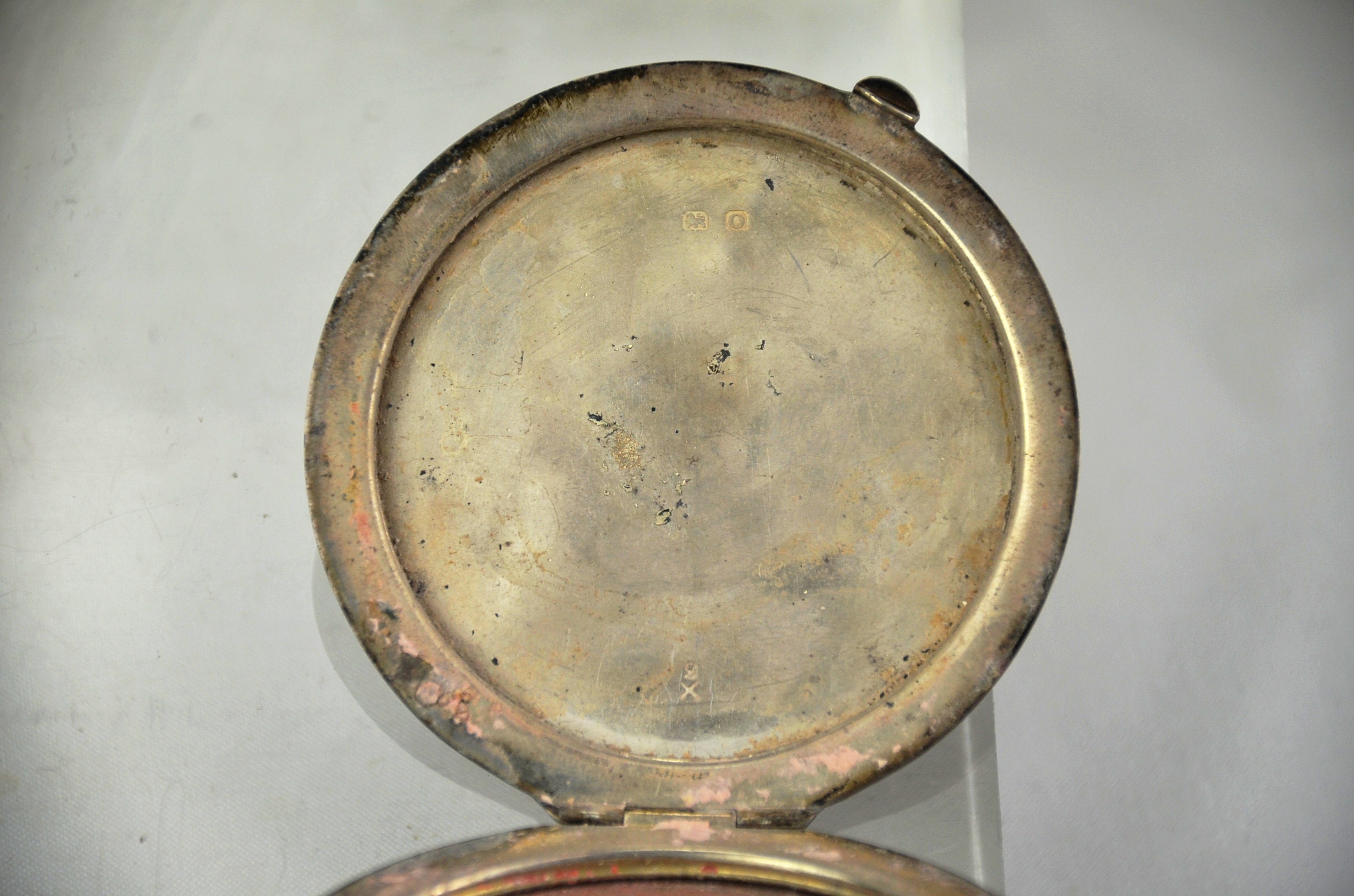 1913 Dated George V Royal Army Medical Corps Lady’s Silver Compact - Image 4