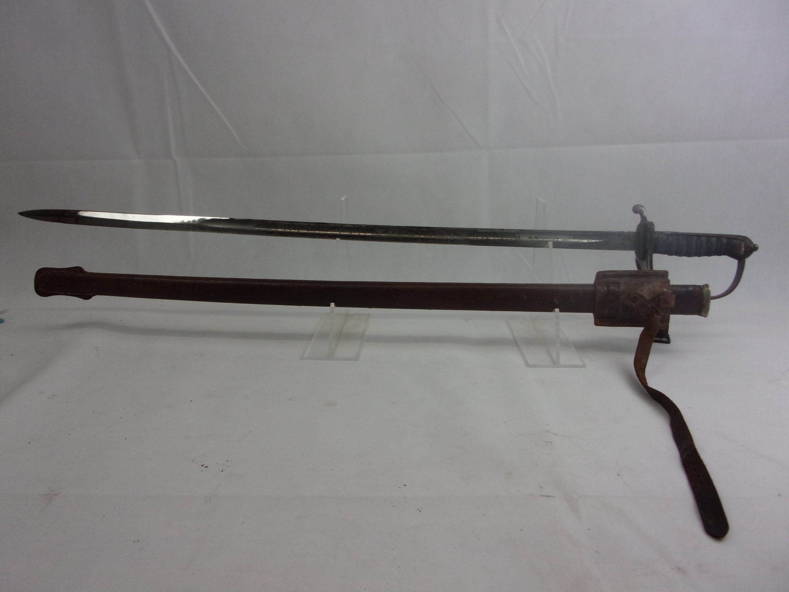 Royal Artillery Wilkinson Swords 1822 Pattern Light Cavalry Sabre, Leather Frog And Leather Field Scabbard - Image 11