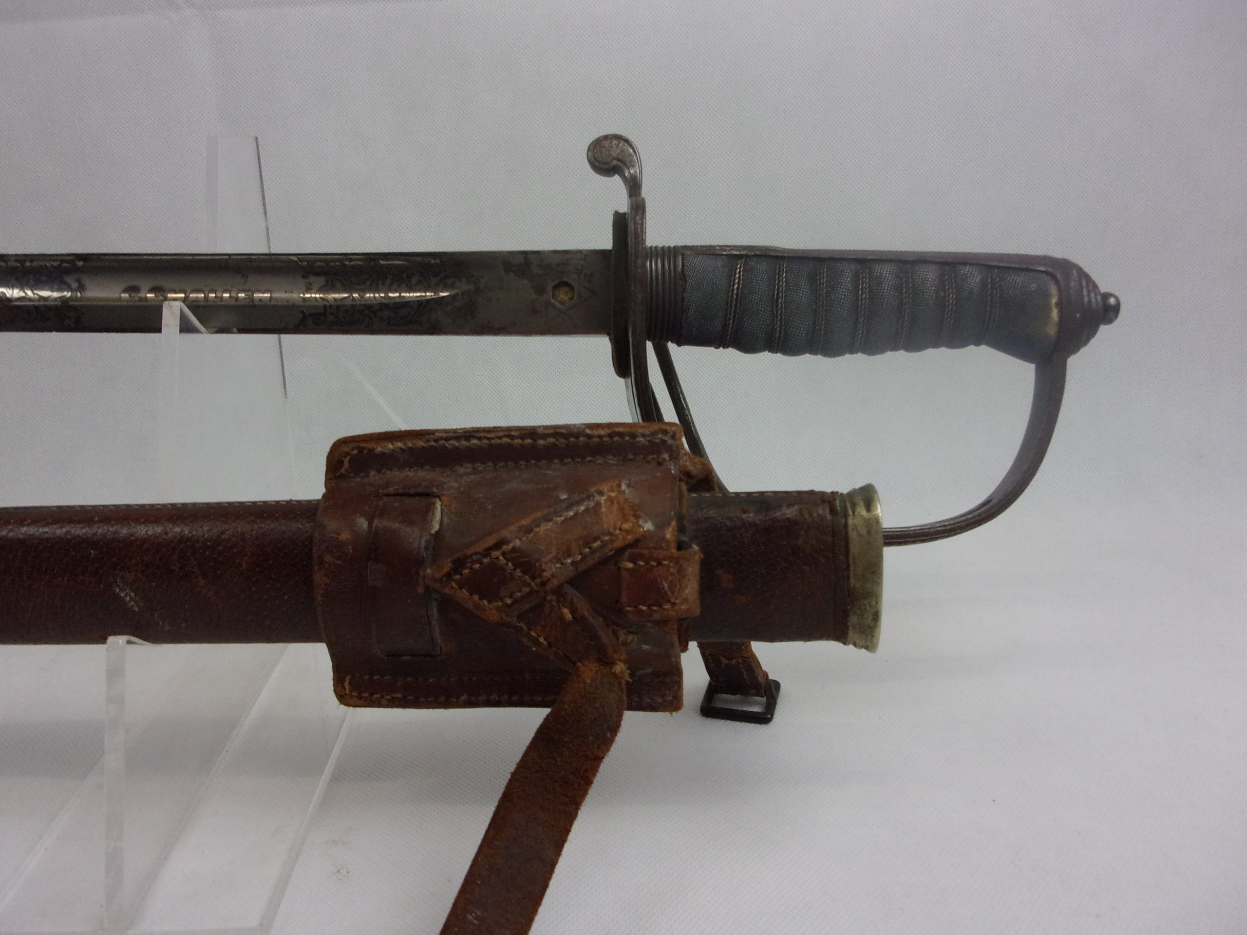Royal Artillery Wilkinson Swords 1822 Pattern Light Cavalry Sabre, Leather Frog And Leather Field Scabbard - Image 10