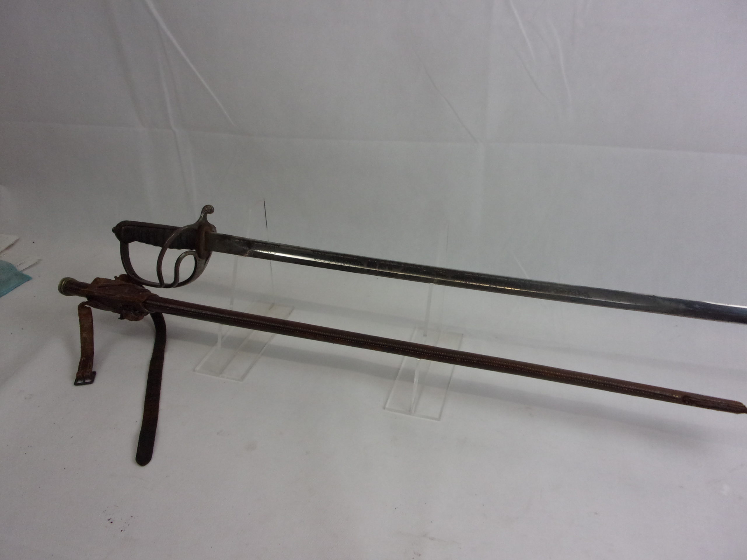 Royal Artillery Wilkinson Swords 1822 Pattern Light Cavalry Sabre, Leather Frog And Leather Field Scabbard - Image 6