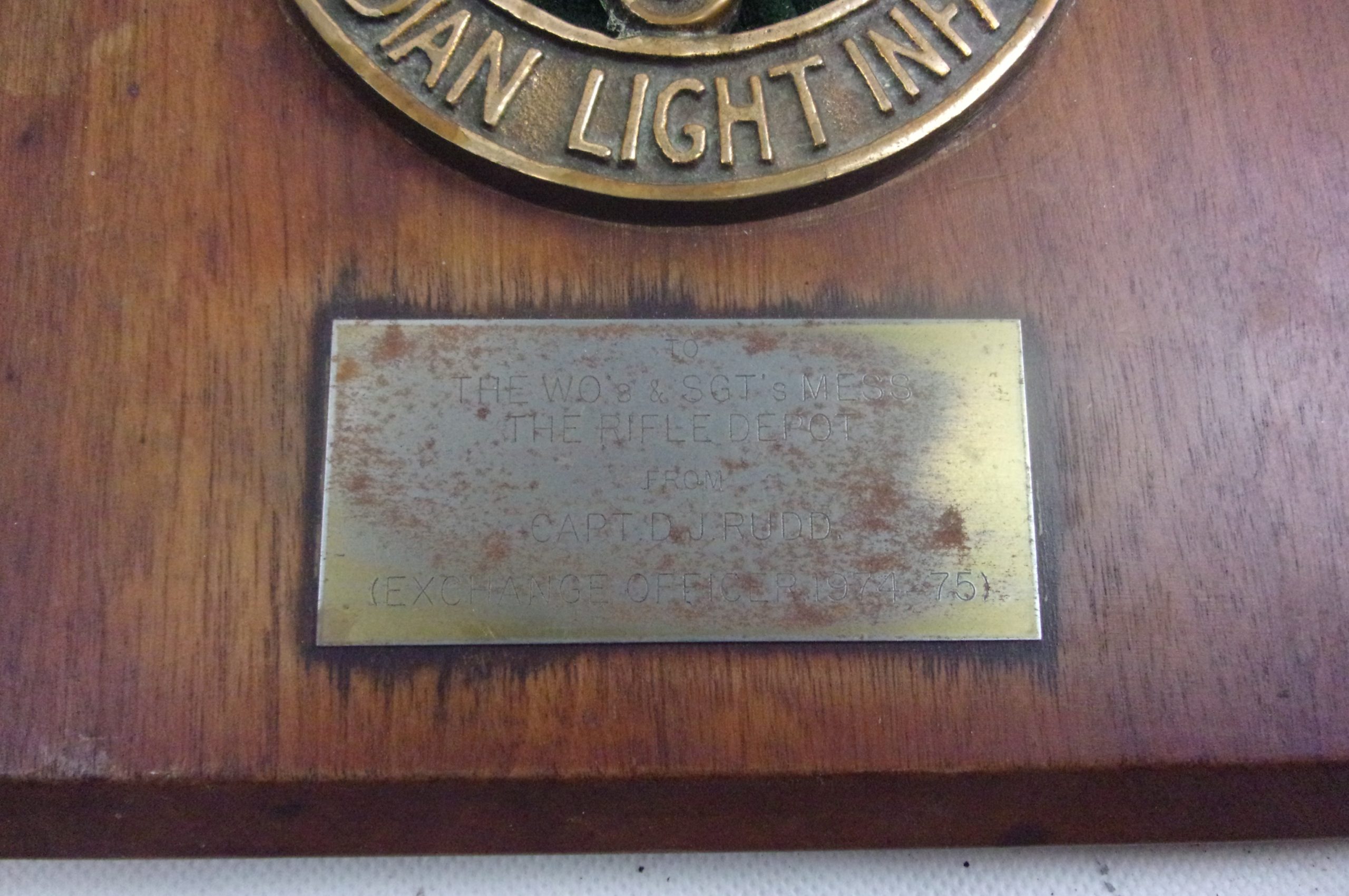 Princess Patricia's Canadian Light Infantry Bronze Plaque - Image 2