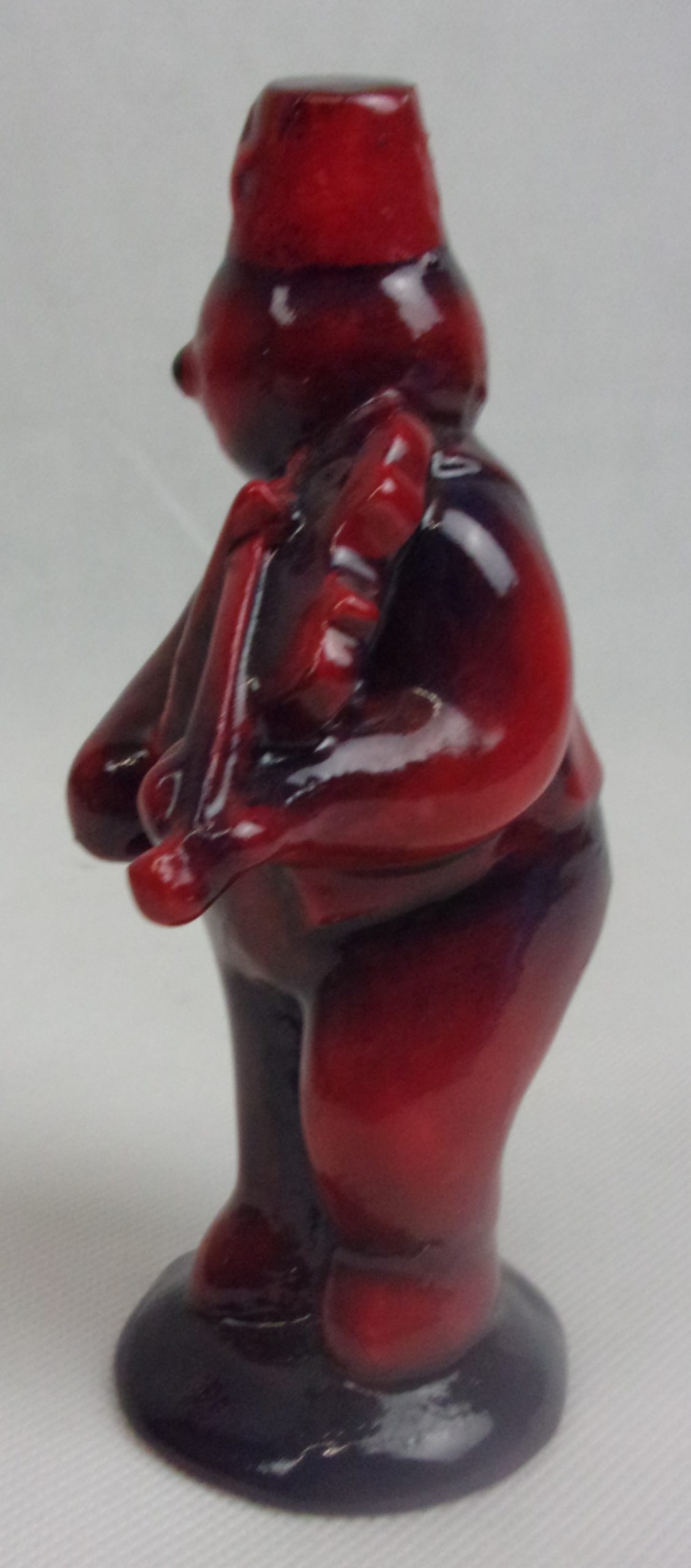 Unissued Royal Doulton Snowman Violinist In Flambe Glaze - Image 3