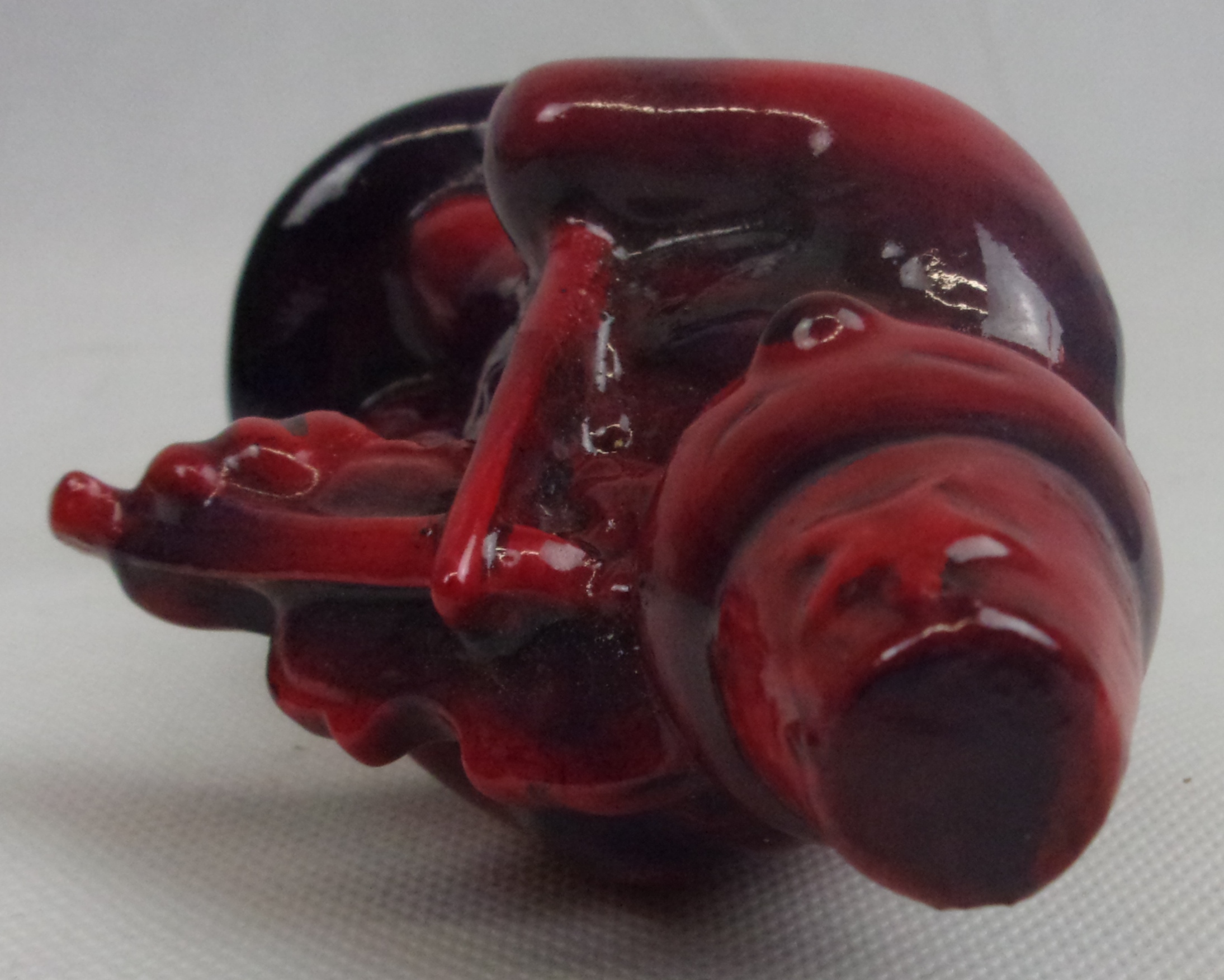 Unissued Royal Doulton Snowman Violinist In Flambe Glaze - Image 4