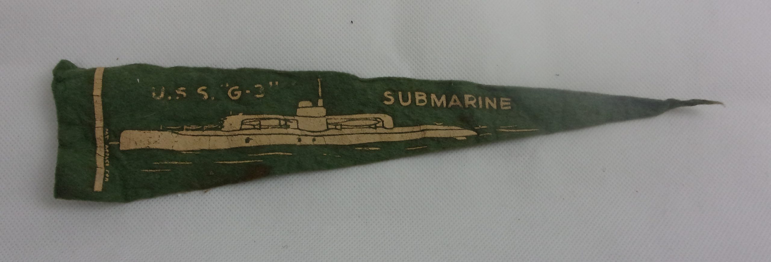 USS G-3 (SS-31) 1915 G Class Submarine Pennant