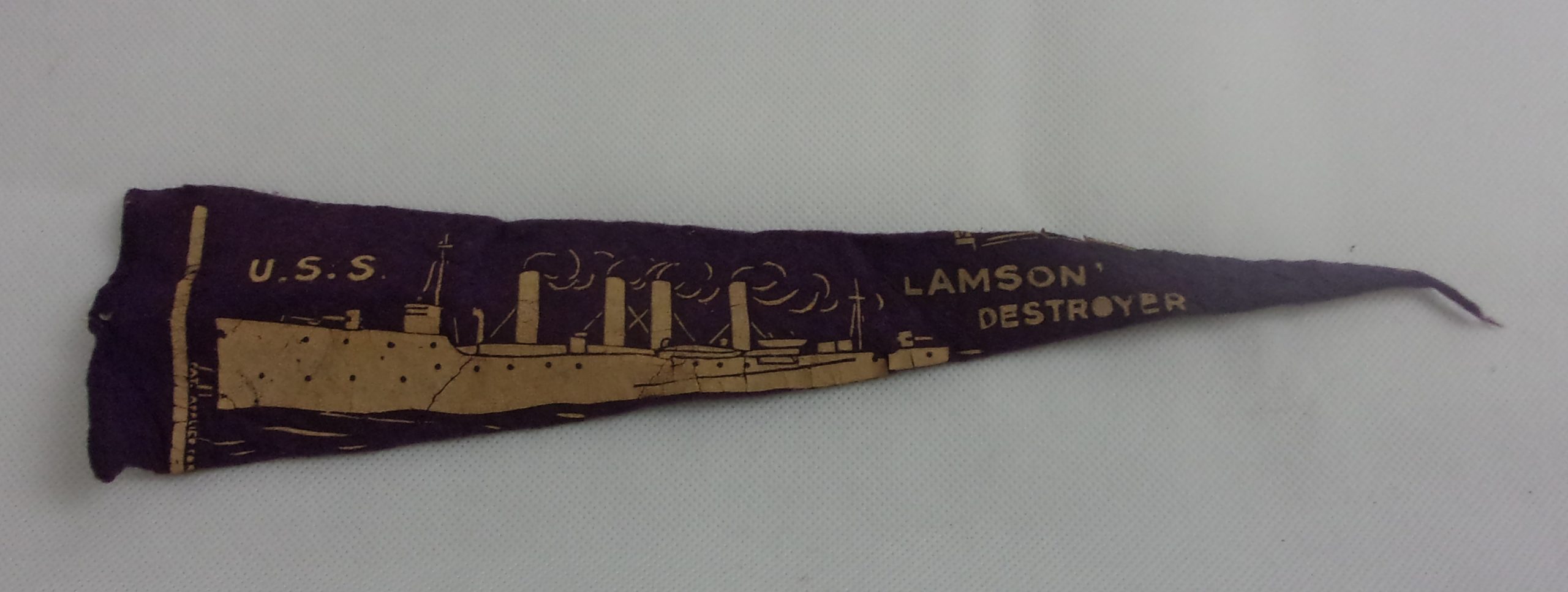 USS Lamson (DD–18) 1910 Smith Class Destroyer Pennant