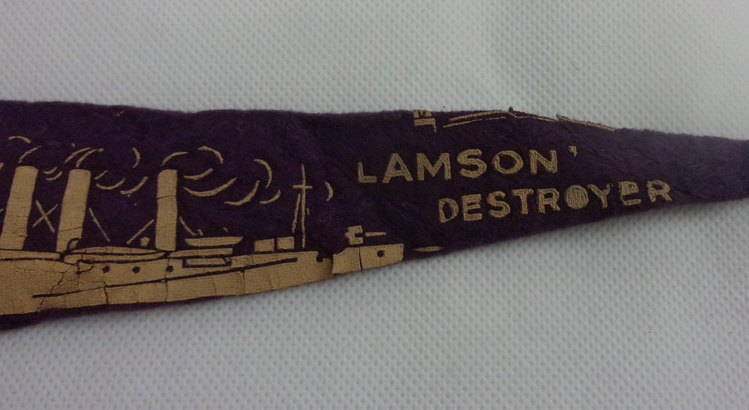 USS Lamson (DD–18) 1910 Smith Class Destroyer Pennant - Image 3