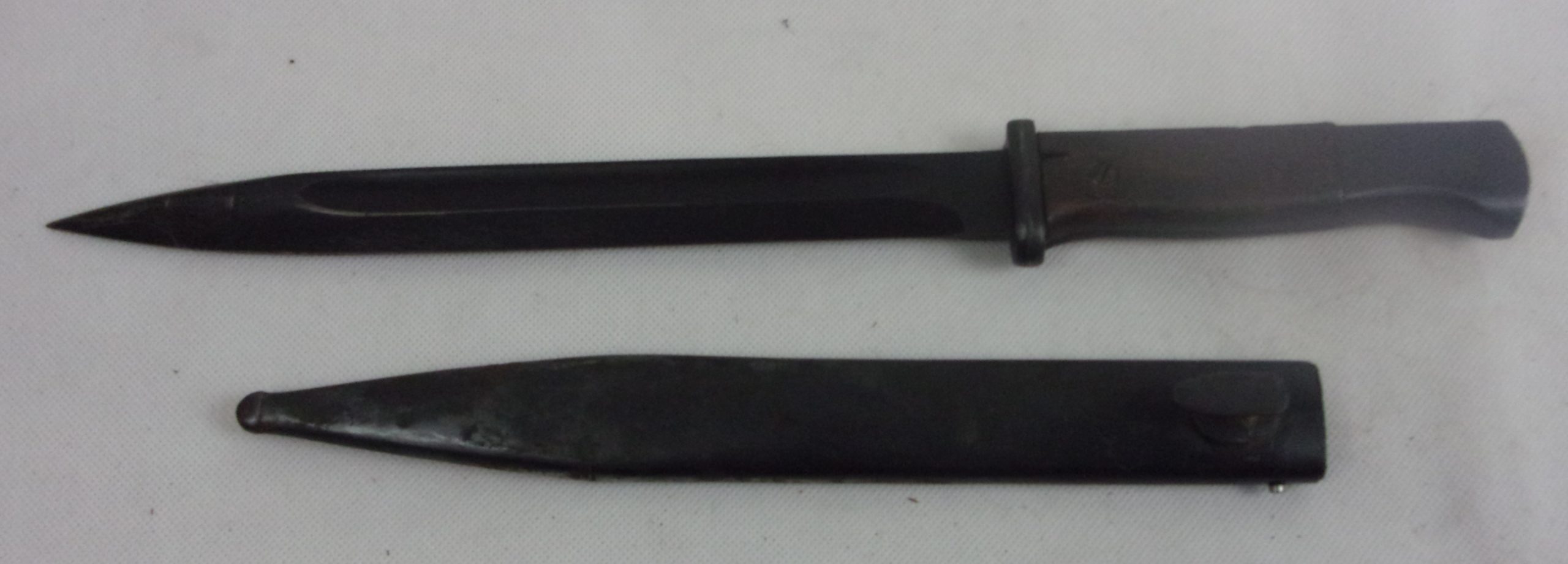 1943 K98 Bayonet With Wooden Grip And 1944 Scabbard