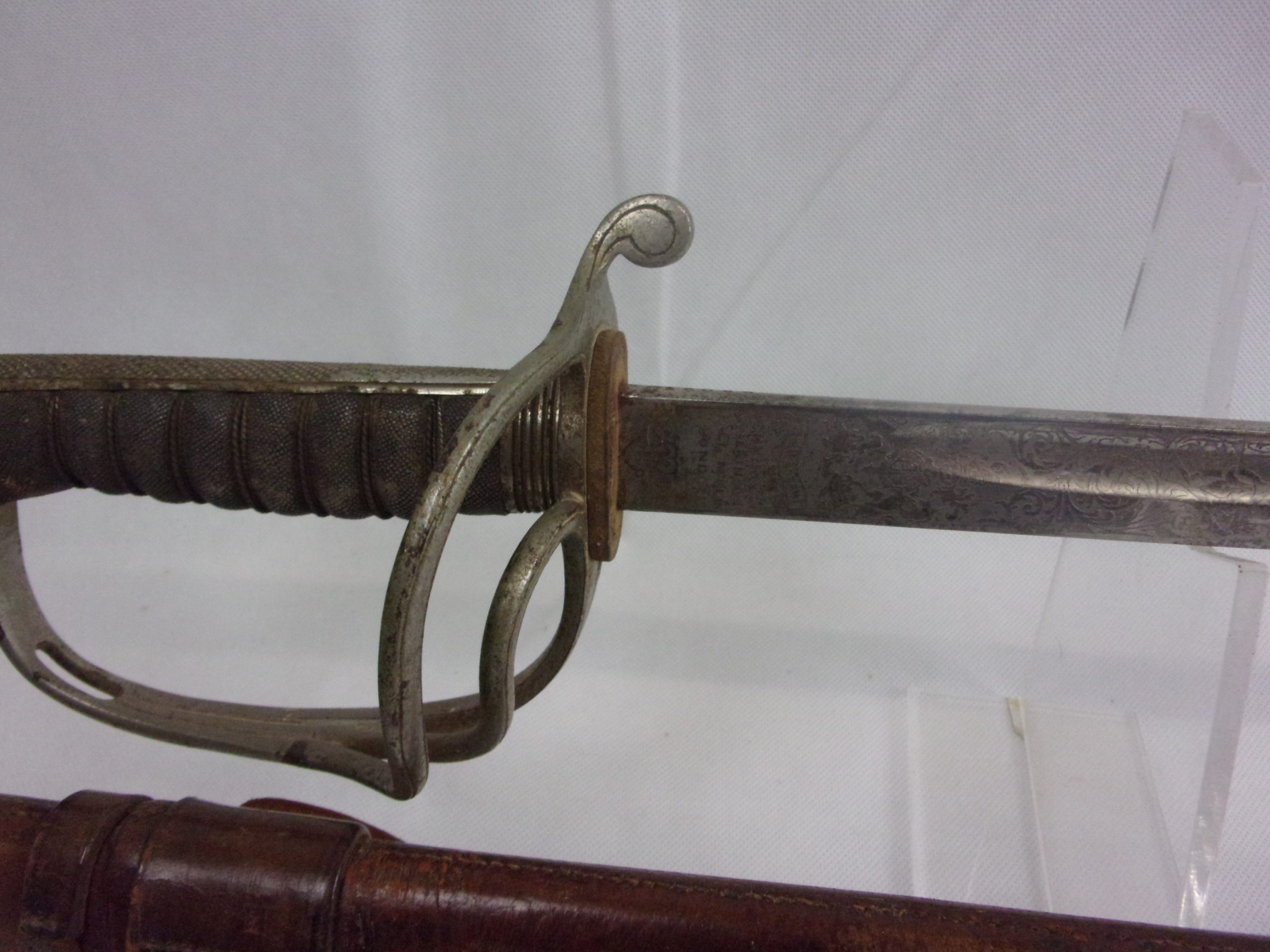 Wilkinson Swords 1822 Pattern Light Cavalry Sabre And Leather Field Scabbard - Image 11