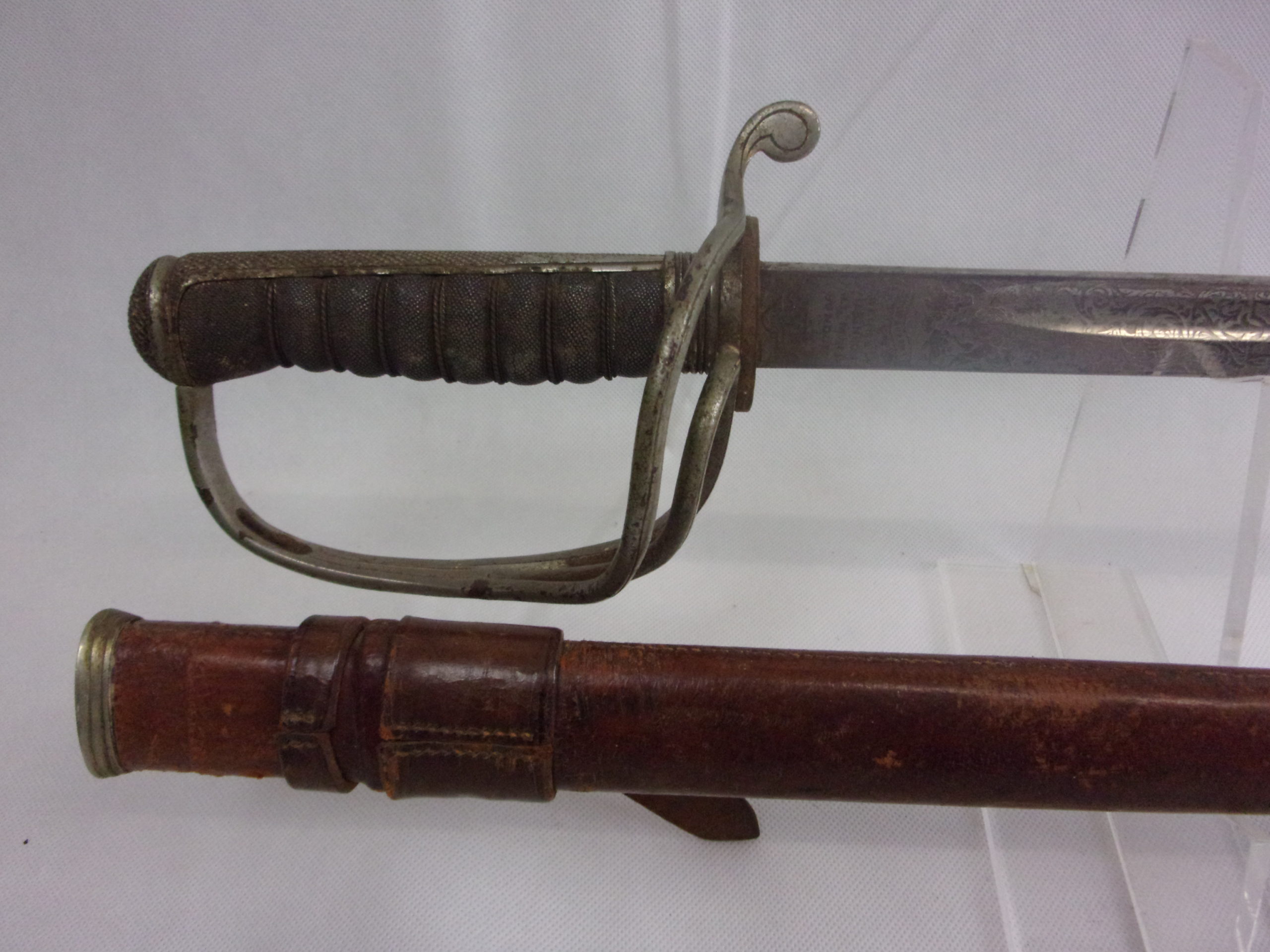 Wilkinson Swords 1822 Pattern Light Cavalry Sabre And Leather Field Scabbard - Image 9