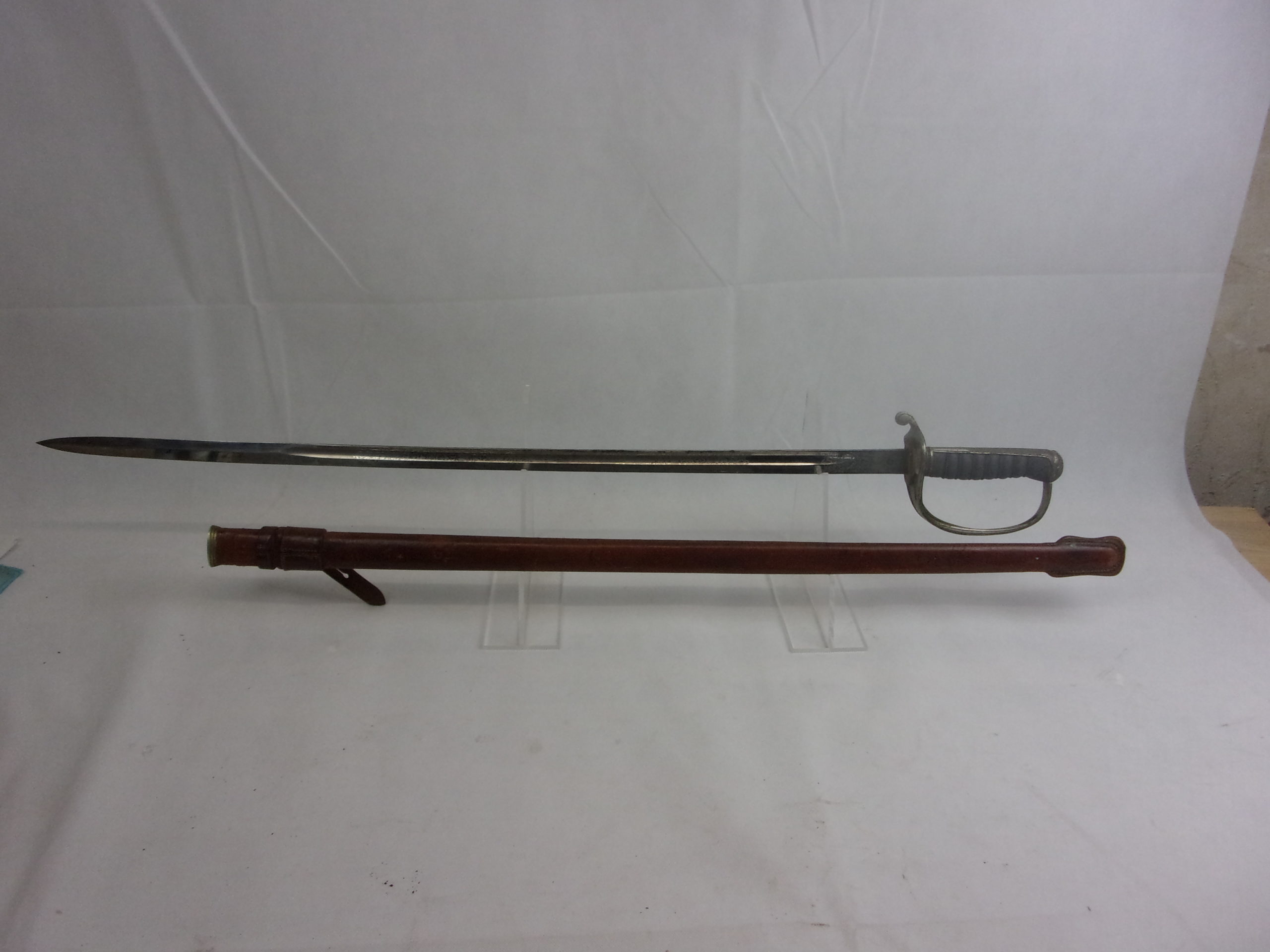 Wilkinson Swords 1822 Pattern Light Cavalry Sabre And Leather Field Scabbard - Image 6