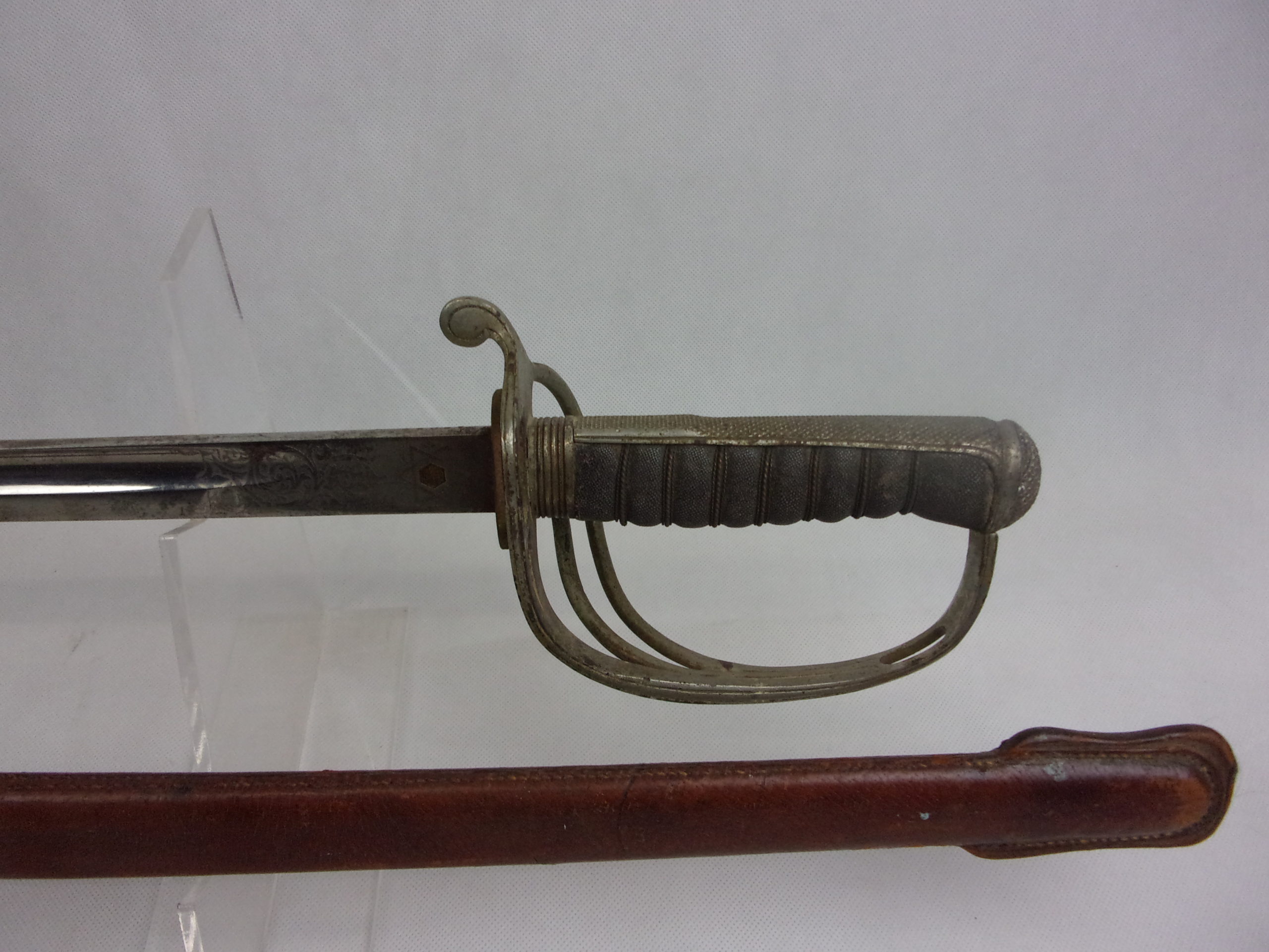 Wilkinson Swords 1822 Pattern Light Cavalry Sabre And Leather Field Scabbard - Image 5