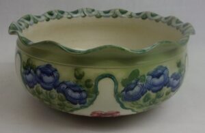 Circa 1903 William Moorcroft For James Macintyre Florian Ware Fruit Bowl With Poppies
