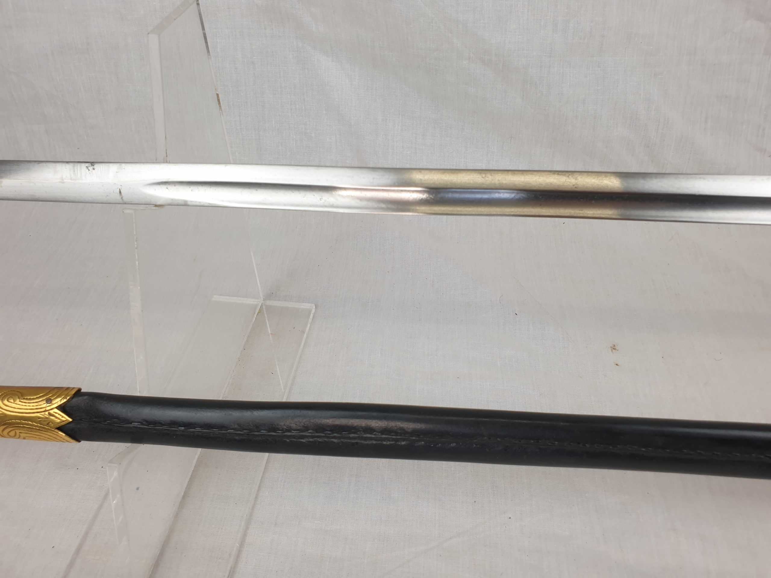 1827 Pattern George VI Royal Navy Midshipman's Sword With Inner And Outer Bags, Belt And Knot - Image 20