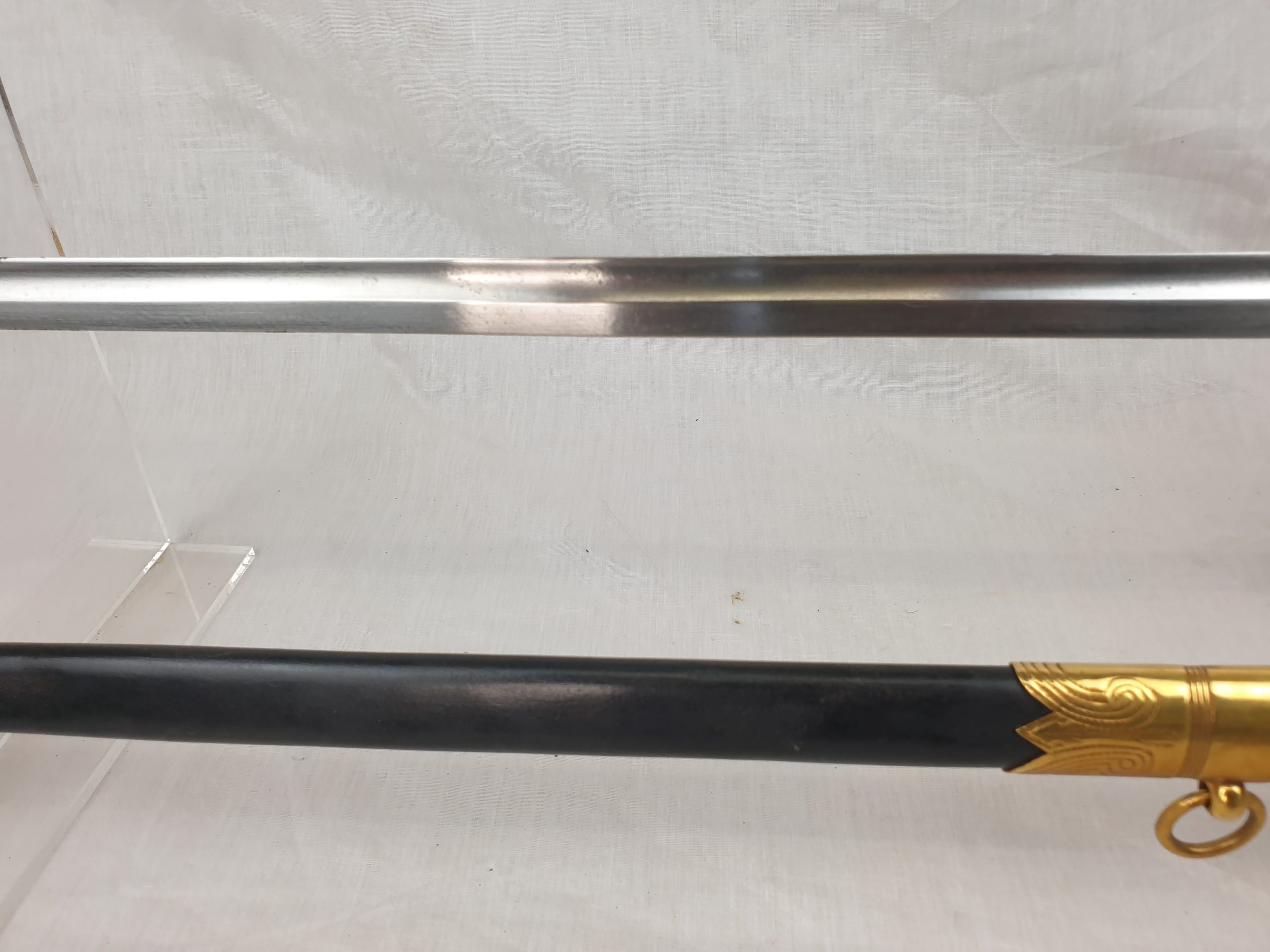 1827 Pattern George VI Royal Navy Midshipman's Sword With Inner And Outer Bags, Belt And Knot - Image 16