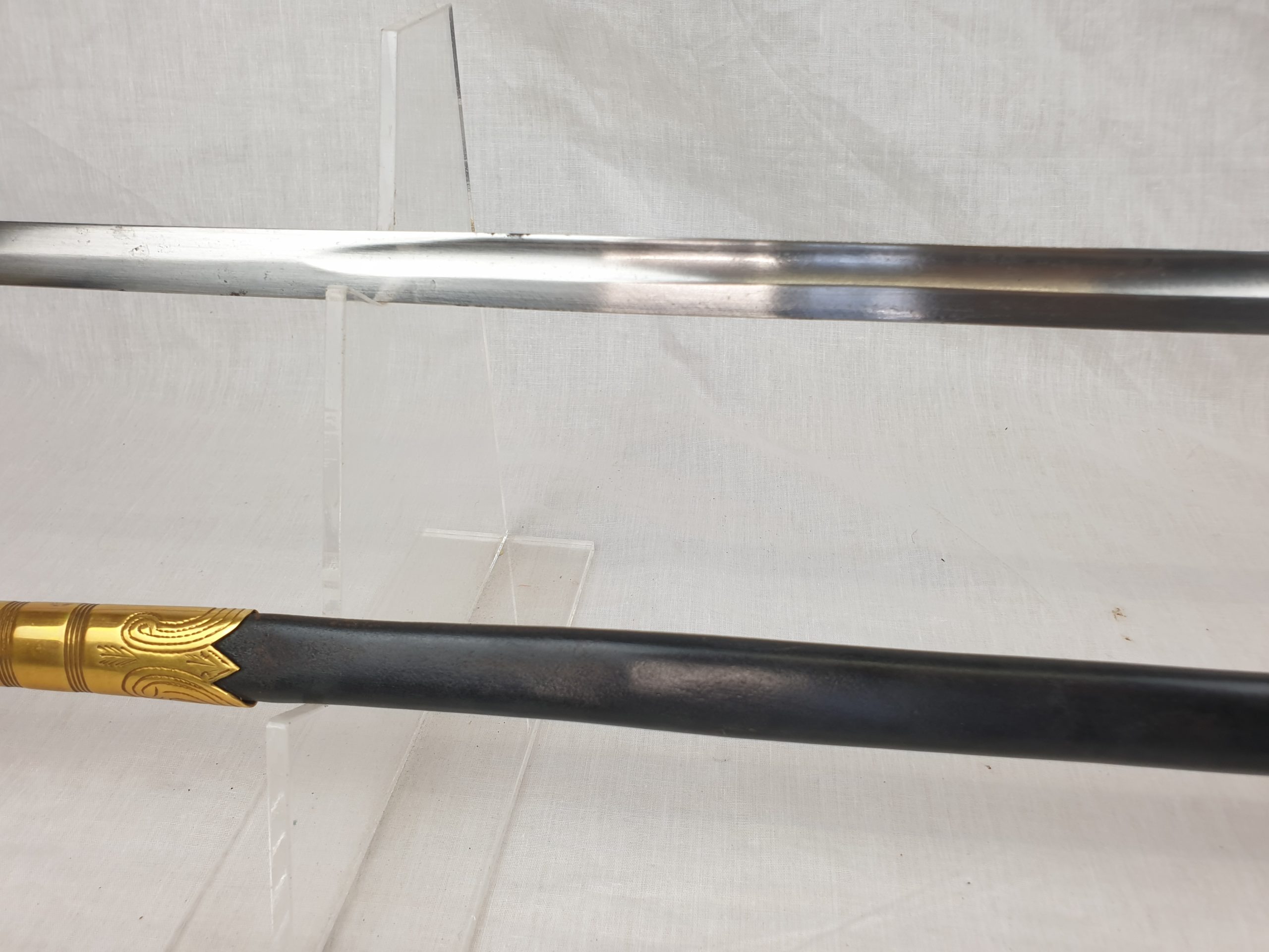 1827 Pattern George VI Royal Navy Midshipman's Sword With Inner And Outer Bags, Belt And Knot - Image 15