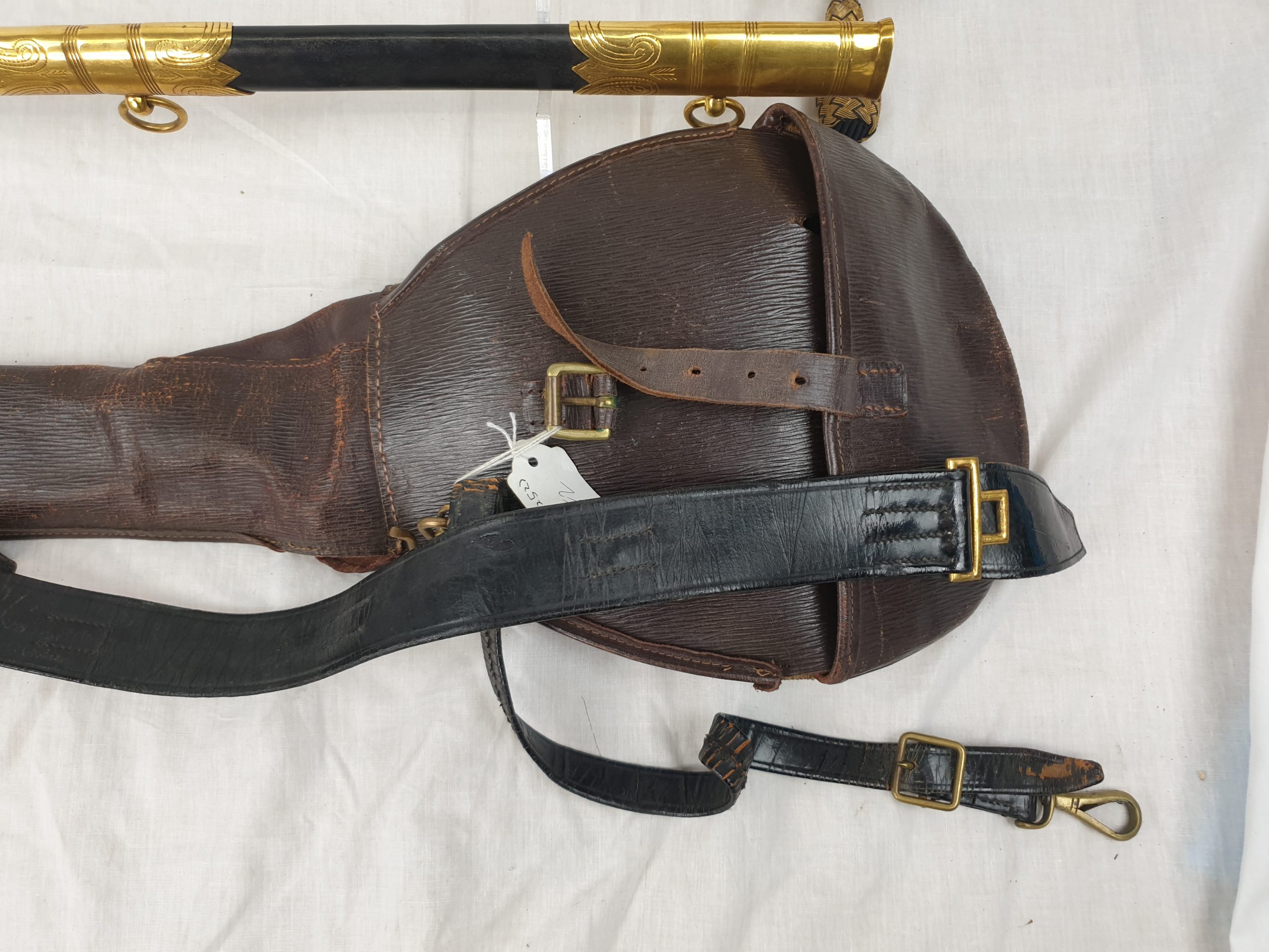 1827 Pattern George VI Royal Navy Midshipman's Sword With Inner And Outer Bags, Belt And Knot - Image 13