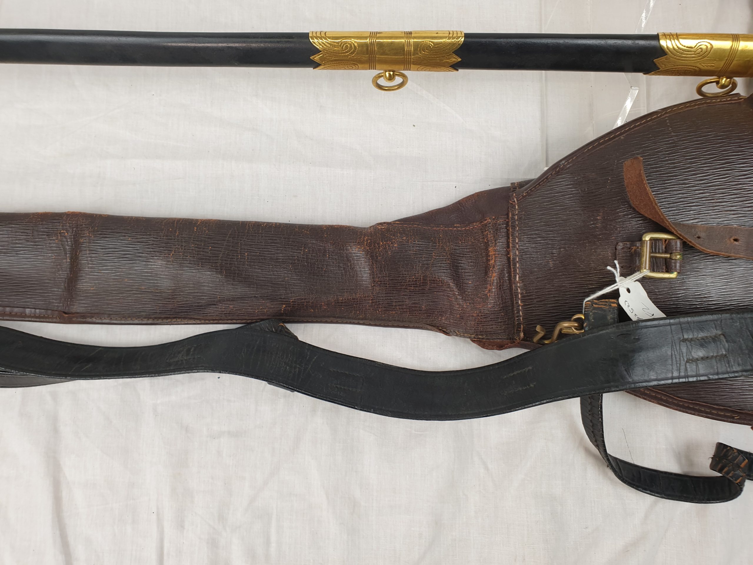 1827 Pattern George VI Royal Navy Midshipman's Sword With Inner And Outer Bags, Belt And Knot - Image 12