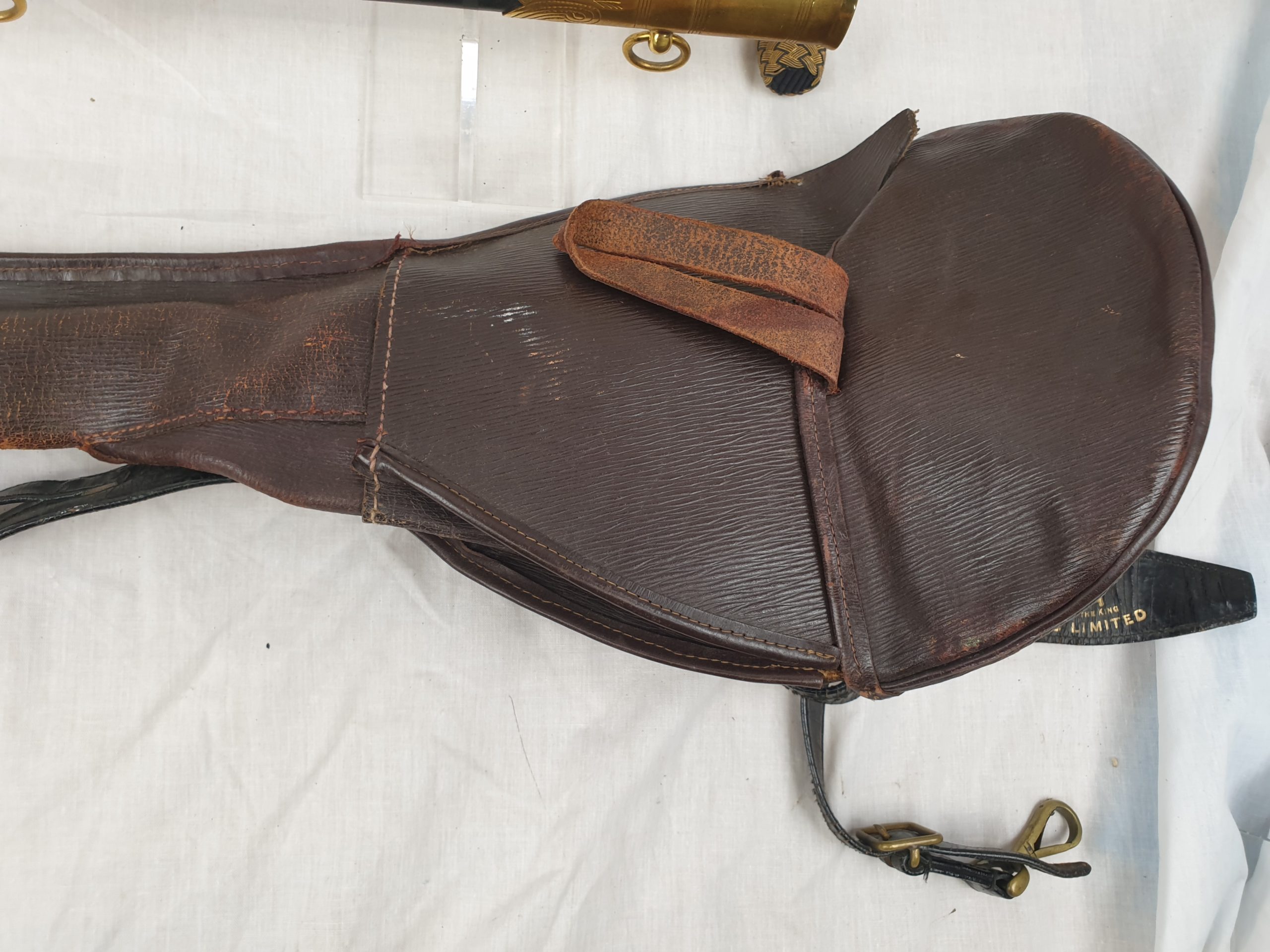 1827 Pattern George VI Royal Navy Midshipman's Sword With Inner And Outer Bags, Belt And Knot - Image 7