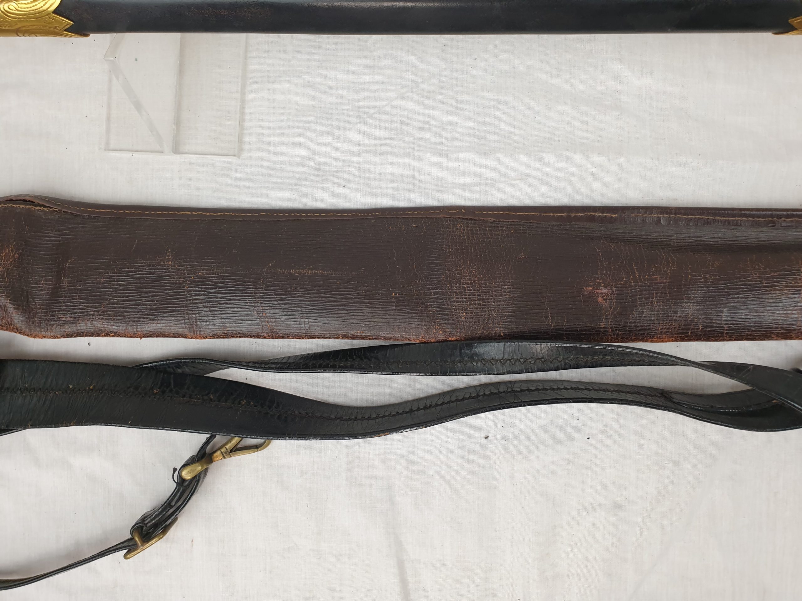 1827 Pattern George VI Royal Navy Midshipman's Sword With Inner And Outer Bags, Belt And Knot - Image 5