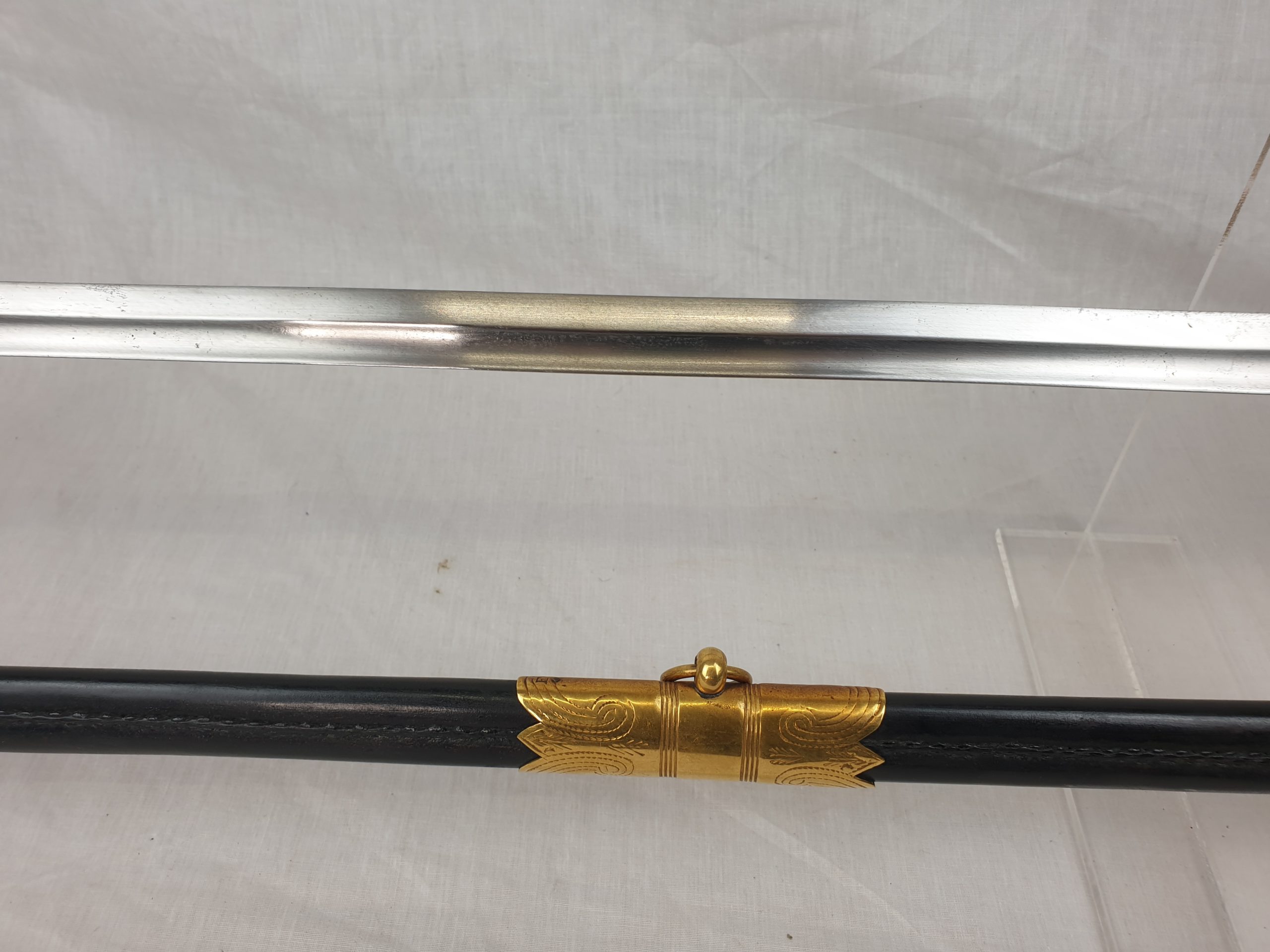 1827 Pattern George VI Royal Navy Midshipman's Sword With Inner And Outer Bags, Belt And Knot - Image 21