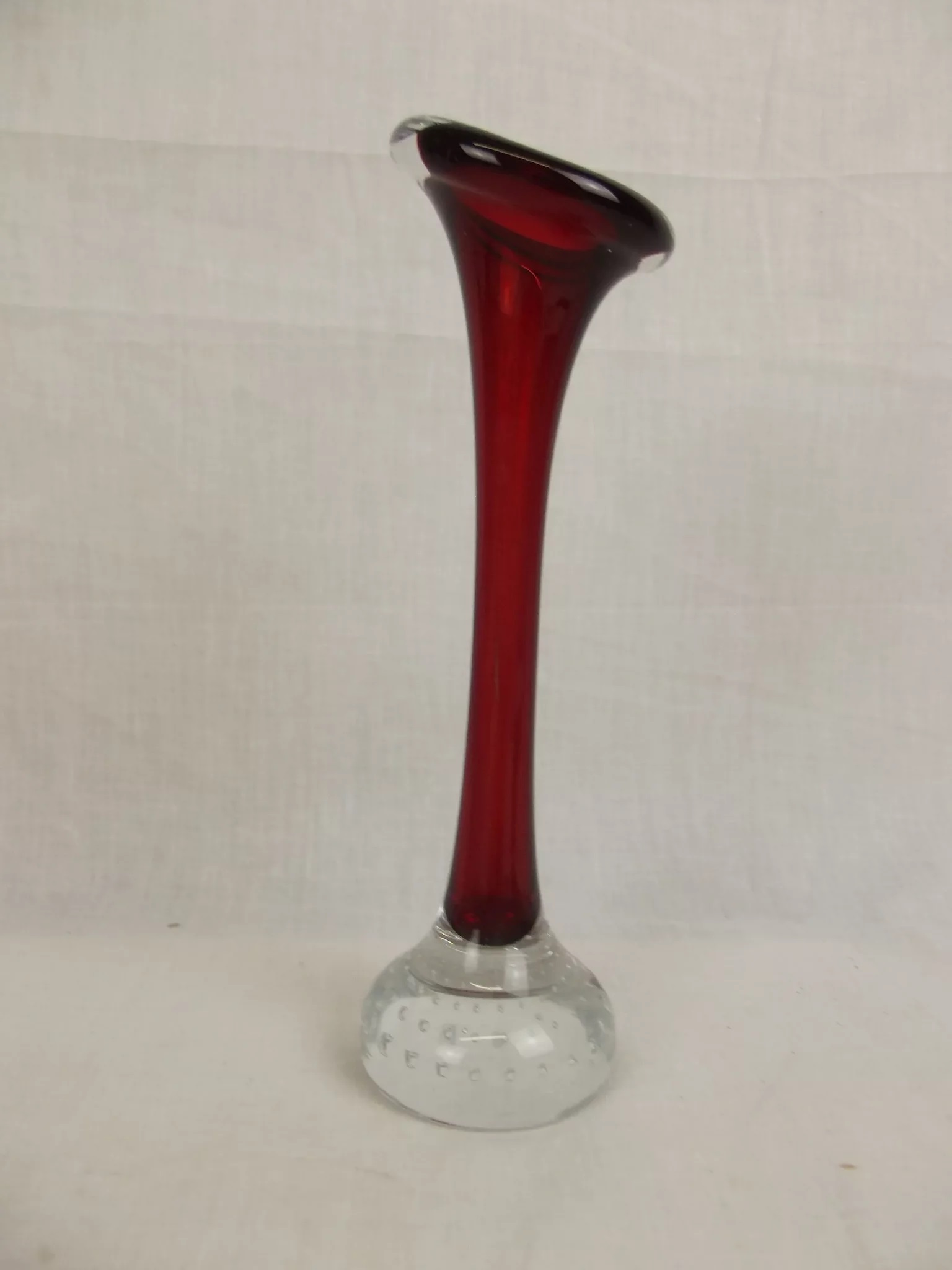 1960's Red Whitefriars Specimen Glass Vase #2 - Image 7