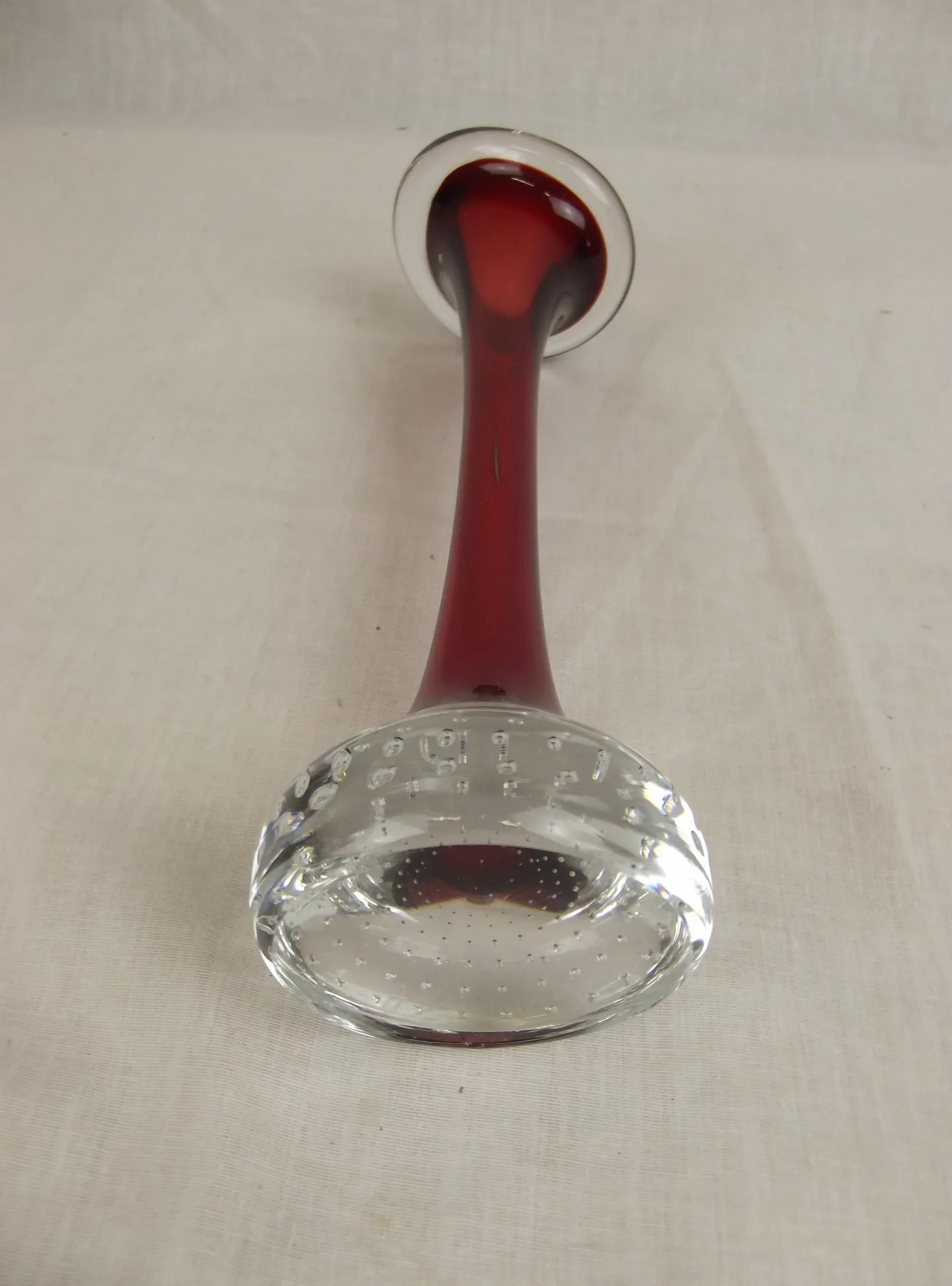 1960's Red Whitefriars Specimen Glass Vase #2 - Image 8