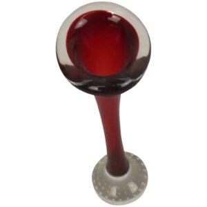 1960's Red Aseda Specimen Glass Vase