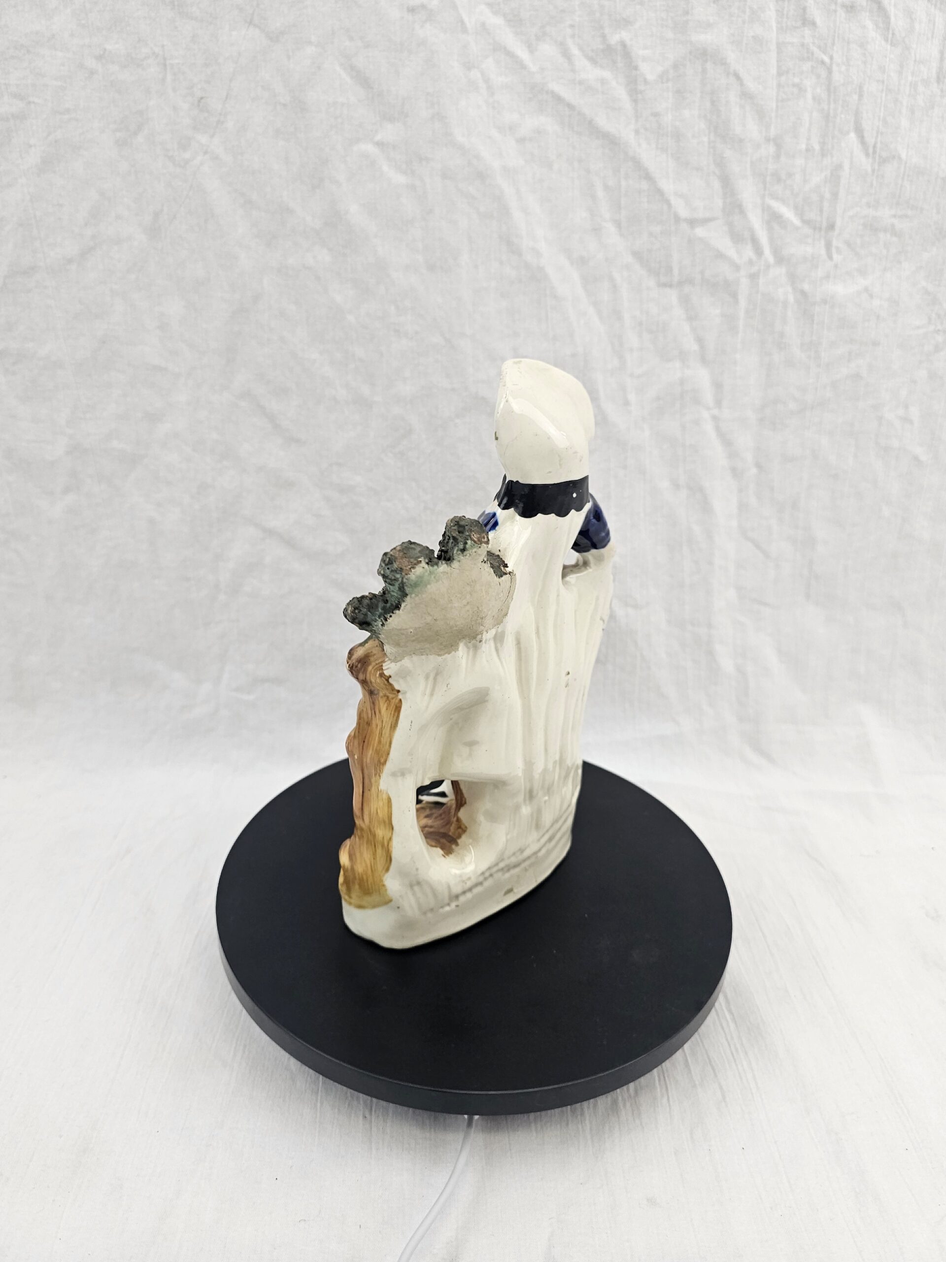 19th Century Staffordshire Pottery Figure - Highland Lass with Game Birds - Image 3