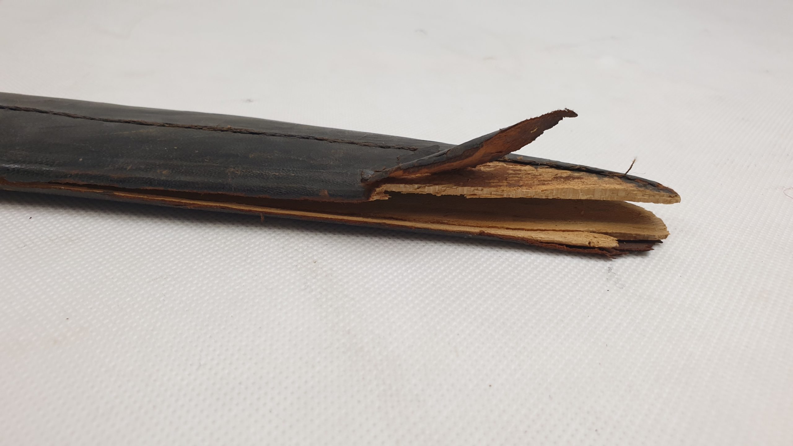Indian 19th Century Tulwar Sword And Leather Scabbard - Image 6
